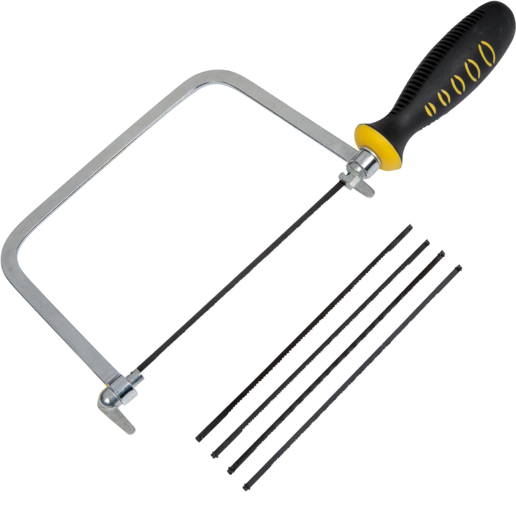 BlueSpot 6" Coping / Fret Saw Soft Grip Handle Steel Metal Frame With 5