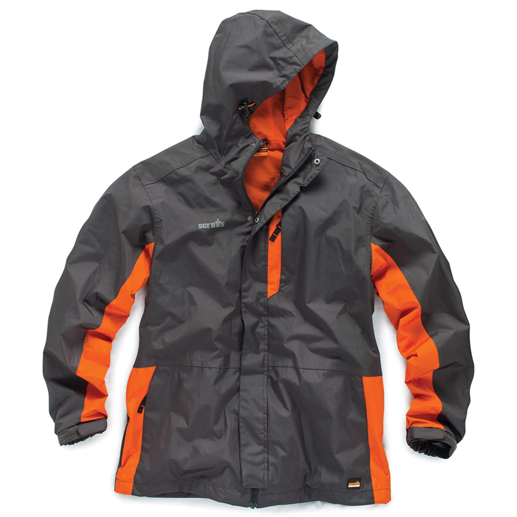 Scruffs Black Worker Jacket Men's Workwear Waterproof Raincoat Work