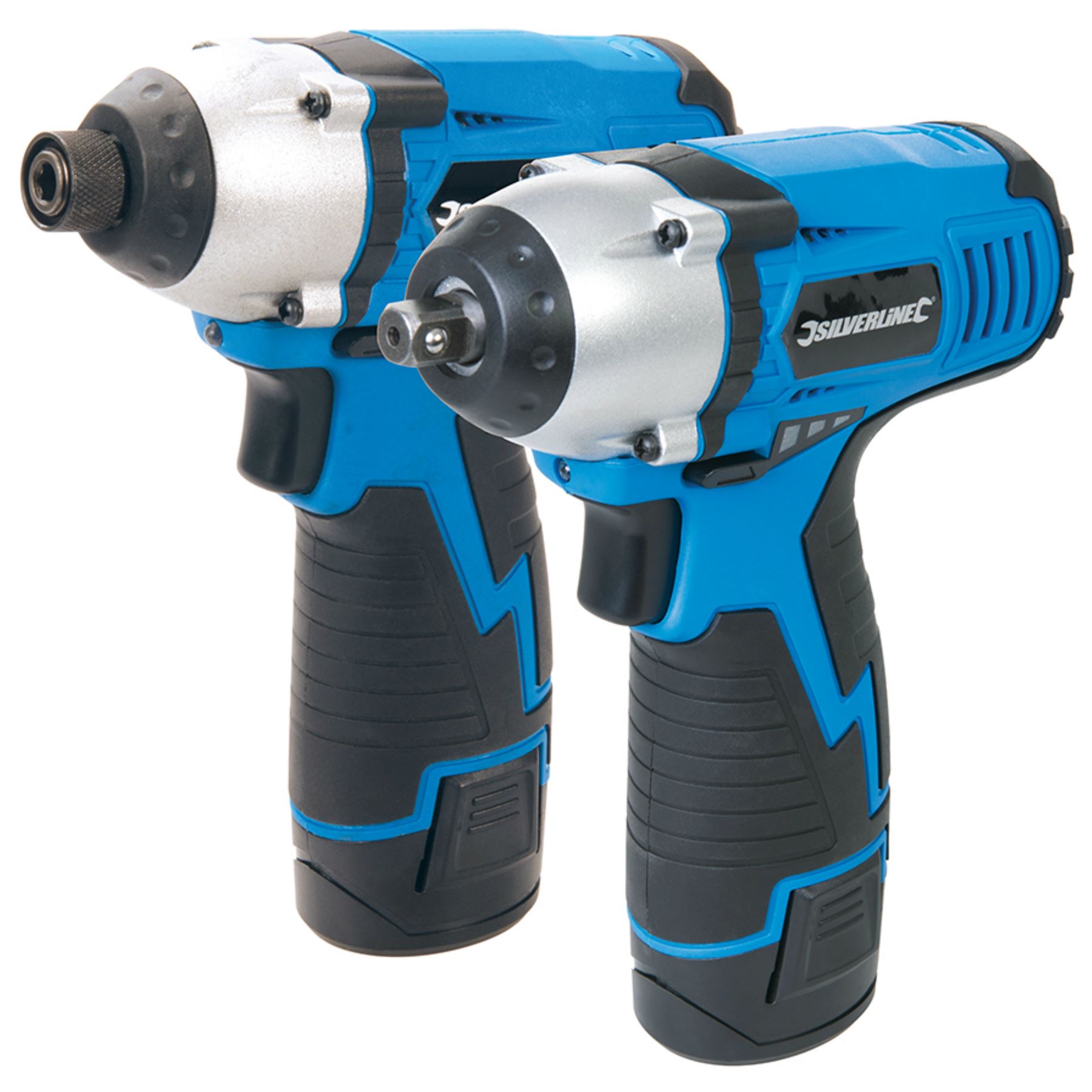Silverline Impact Driver & 3/8 Impact Wrench 10.8v Cordless Power Tools