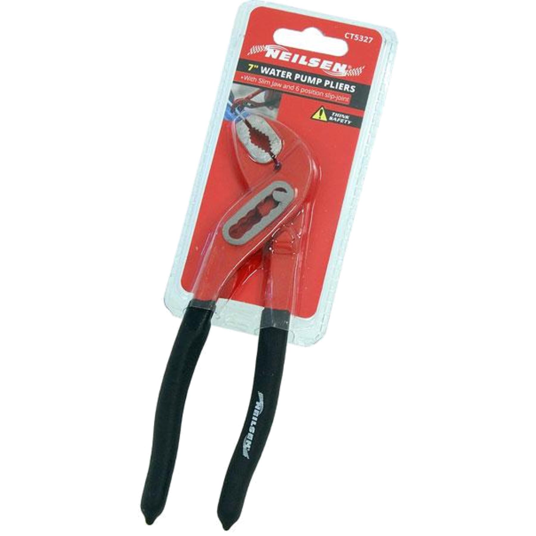 Neilsen Plumbers Adjustable Soft Grip Waterpump Pipe Wrench Pliers 7