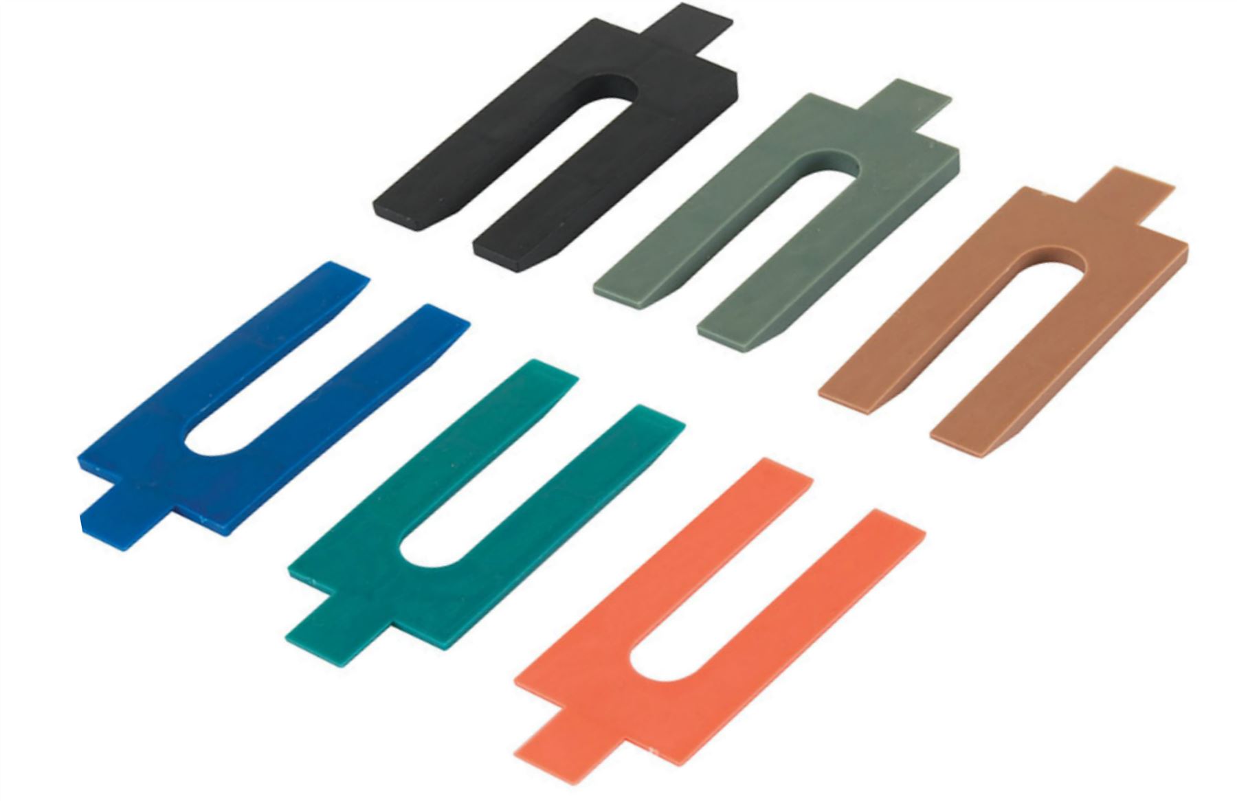 Silverline 100 Pack Plastic Horseshoe Packers Glazing Frame Door Window