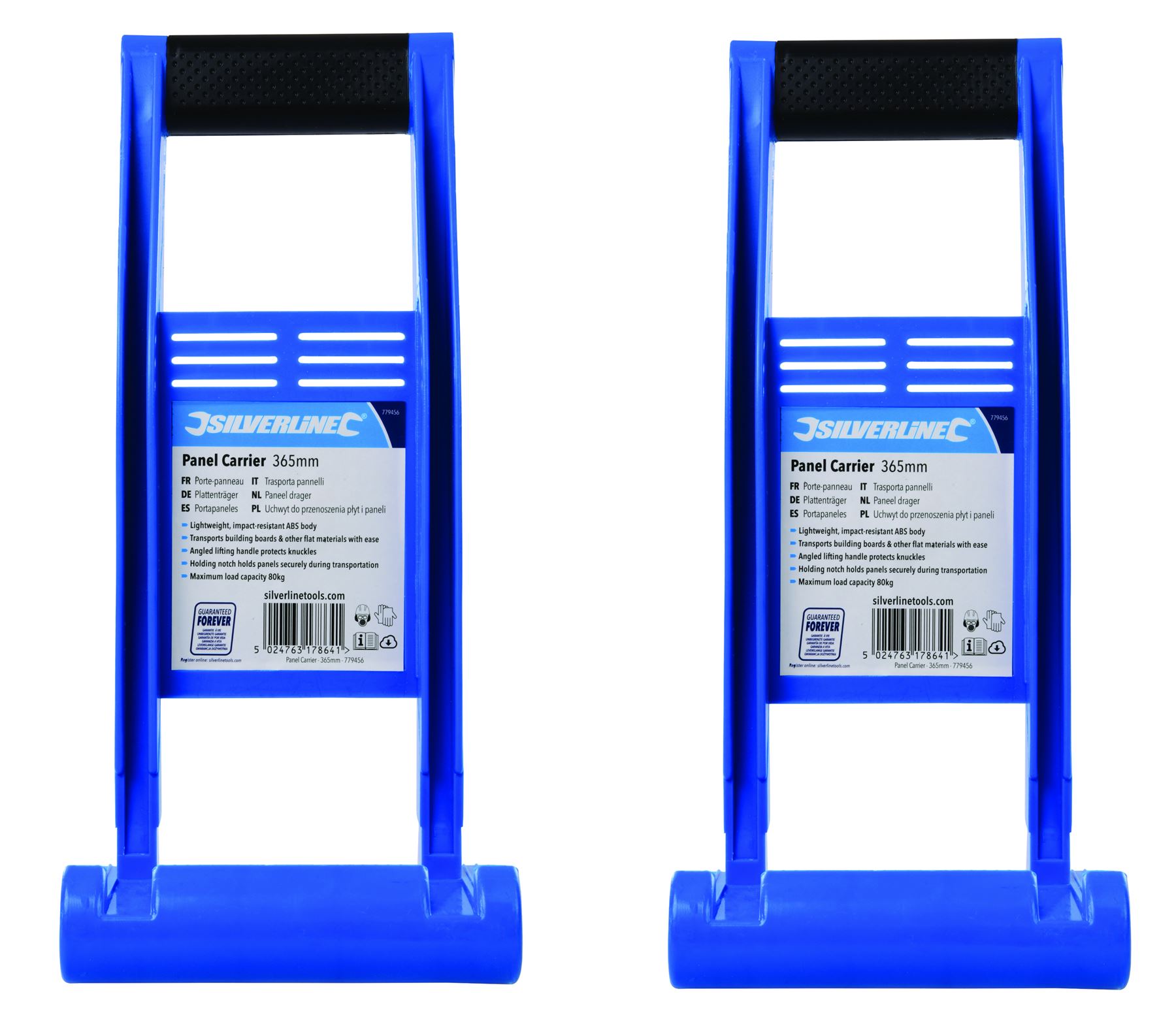 Silverline Carrying Handle 2 x Plasterboard Ply Board Sheet Panel