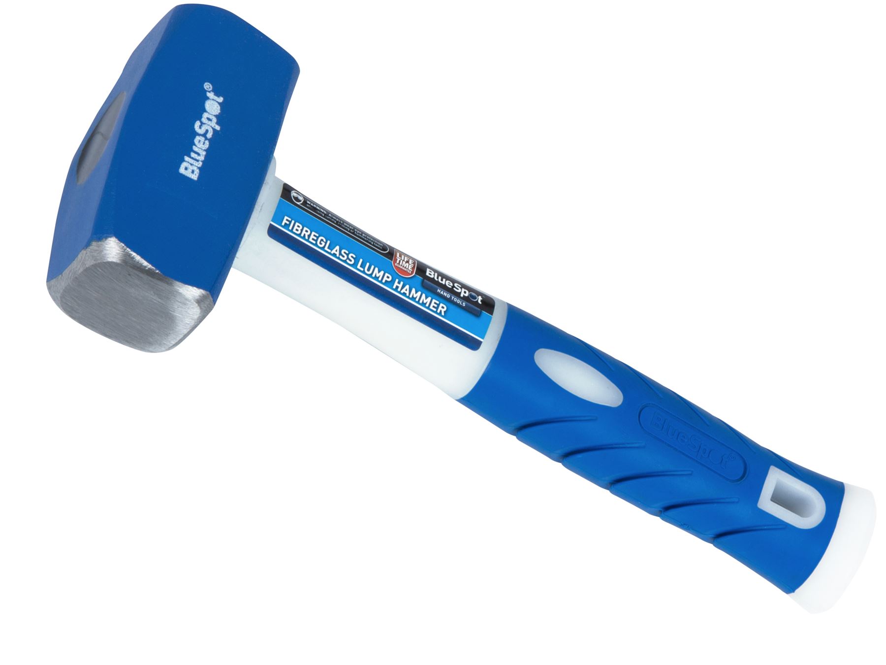 BlueSpot 4lb Club Lump Hammer Hardened Steel Head Fibreglass Grip