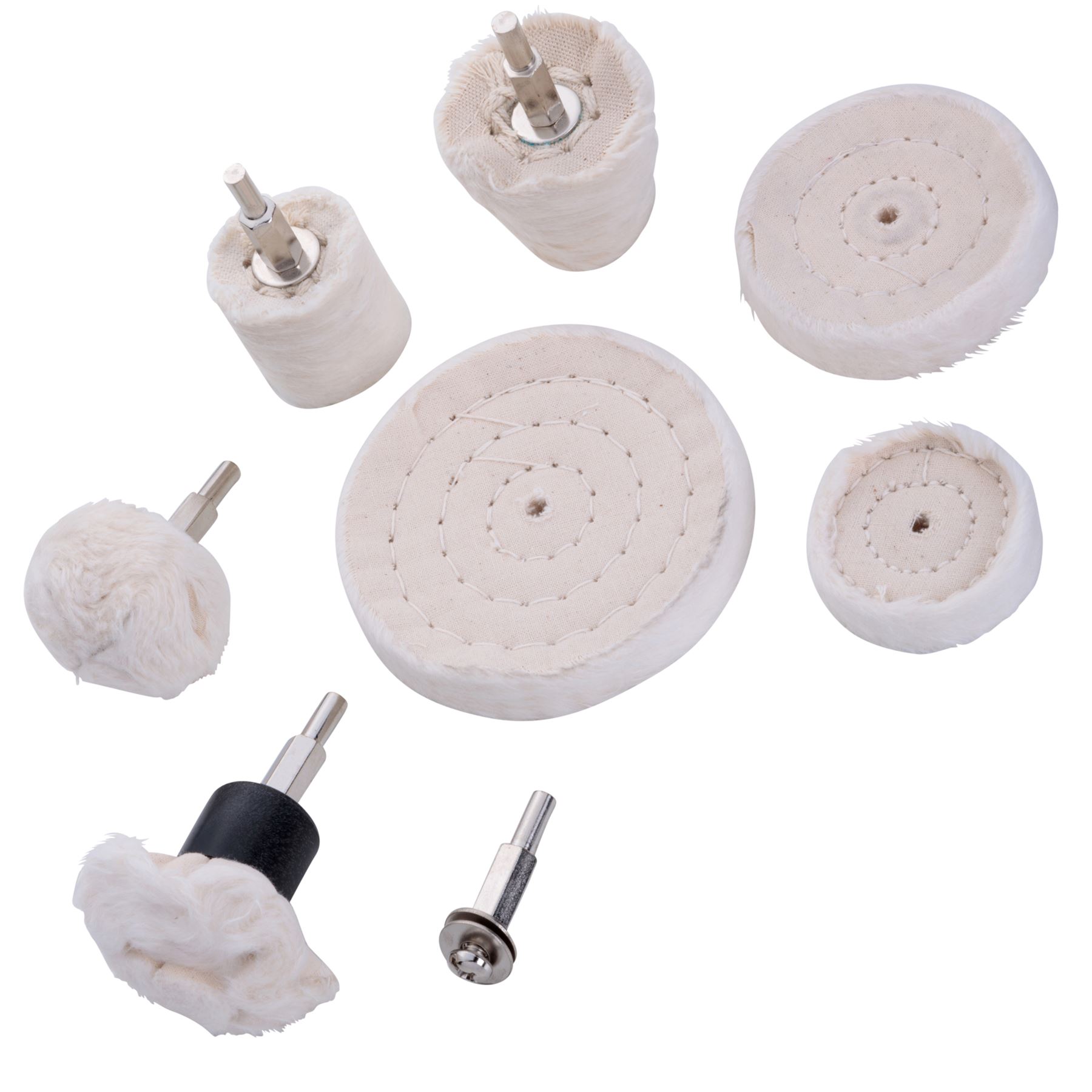 BlueSpot 8pc Metal Cleaning Polishing Buffing Cloth Pad Mop Wheel For Drill eBay