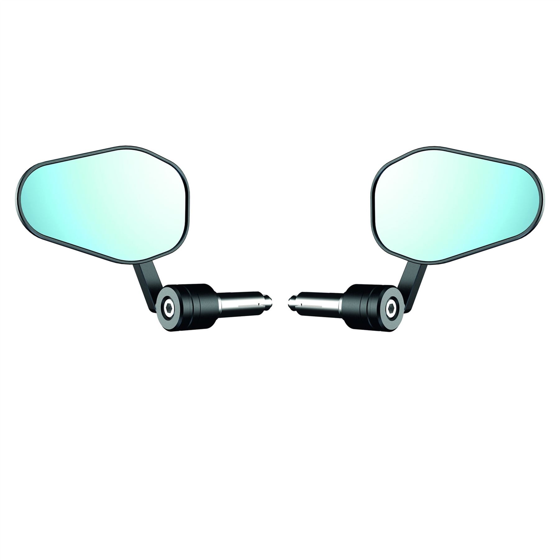 Oxford Motorcycle Shield 360 Rotation Bar End Mirrors 22mm PAIR