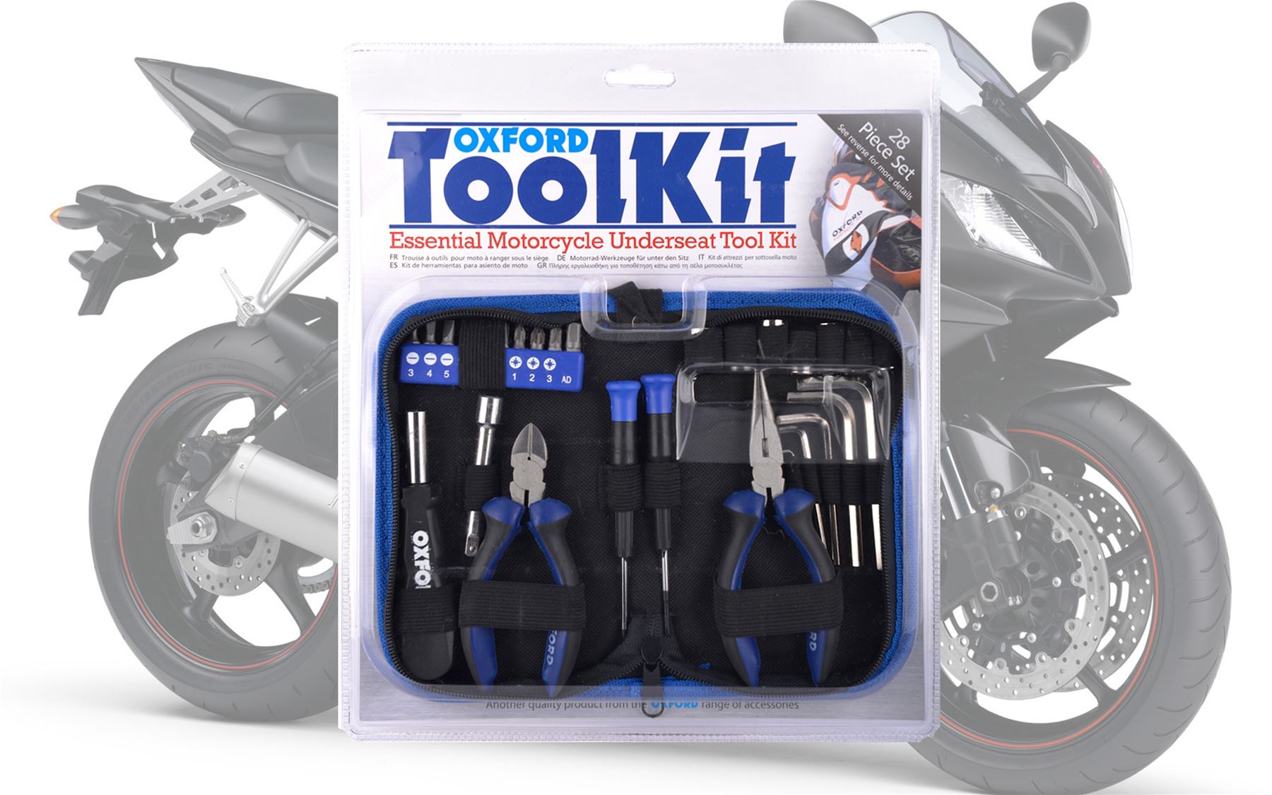 YAMAHA XV1100 VIRAGO Oxford Motorcycle 28 Piece Toolkit Socket Set