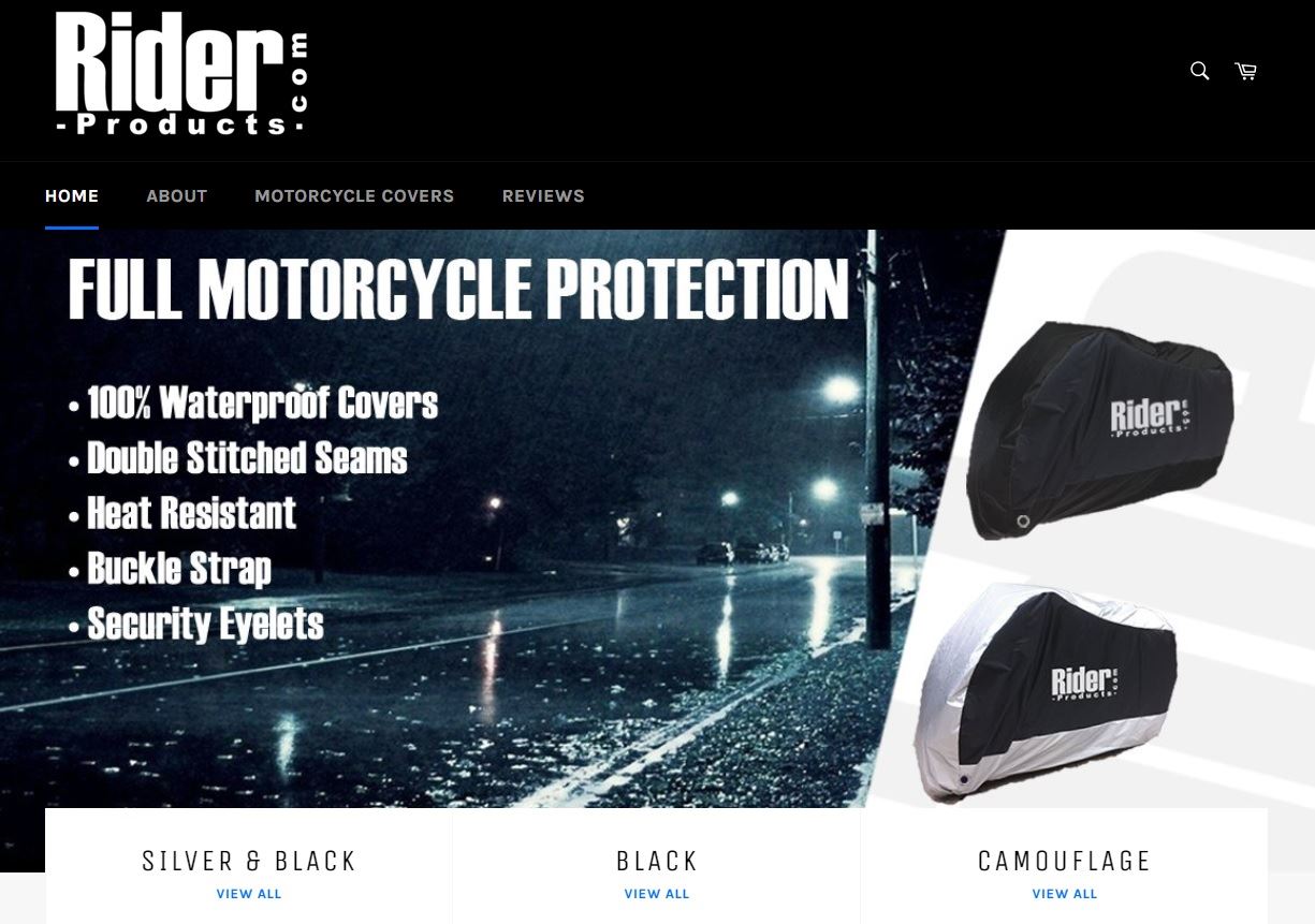 Wing Mirrors World SINNIS APACHE 125 Rider Products Waterproof Motorcycle Cover Motorbike Black
