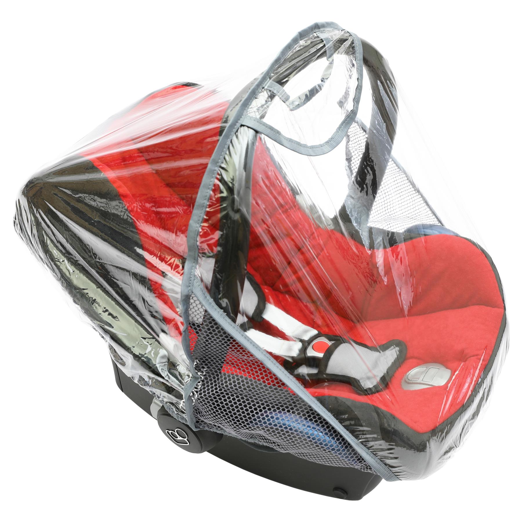 Baby Car Seat Clear Plastic Rain Canopy Shield Toddler Cot Cover Rain Protector - Picture 9 of 15