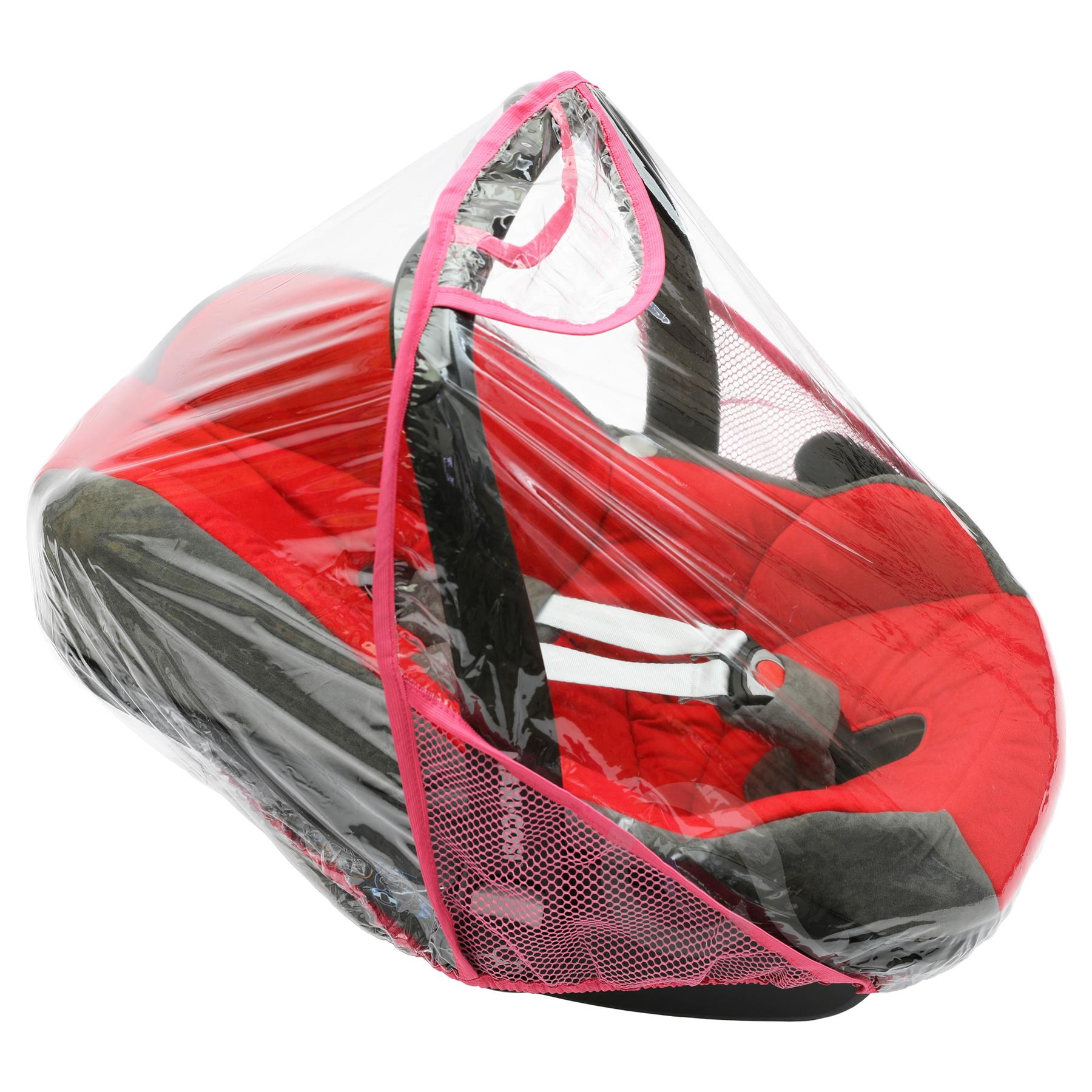 Baby Car Seat Clear Plastic Rain Canopy Shield Toddler Cot Cover Rain Protector - Picture 11 of 15