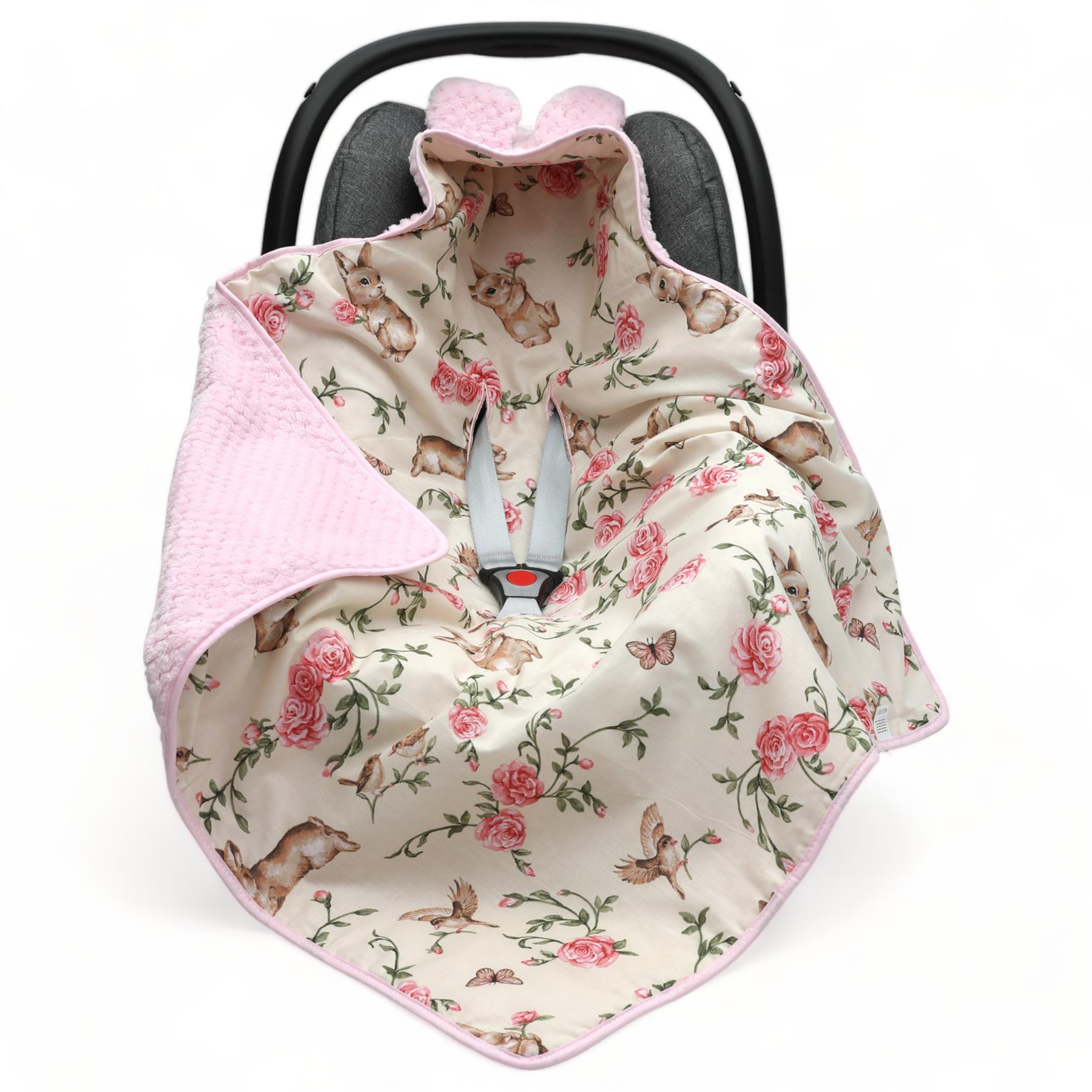 Coperta SEGGIOLINO AUTO inserto bambino comode dita dei piedi manicotto cotone e cialda visone - Foto 12 di 76