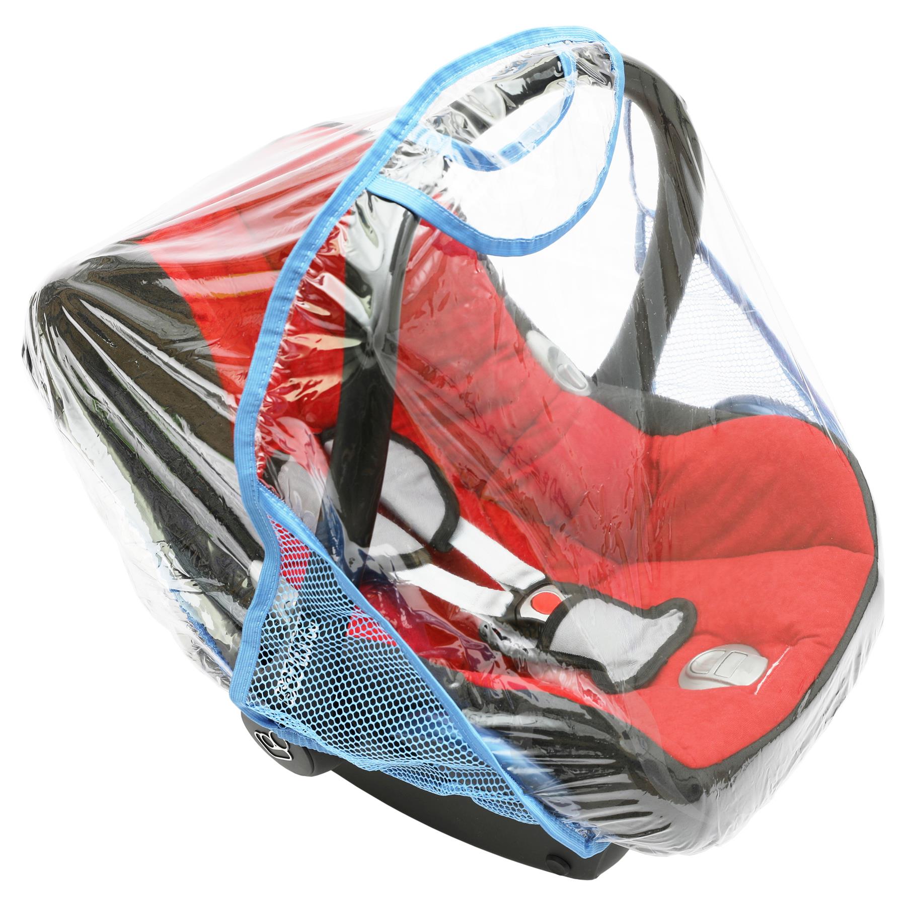 Baby Car Seat Clear Plastic Rain Canopy Shield Toddler Cot Cover Rain Protector - Picture 6 of 15