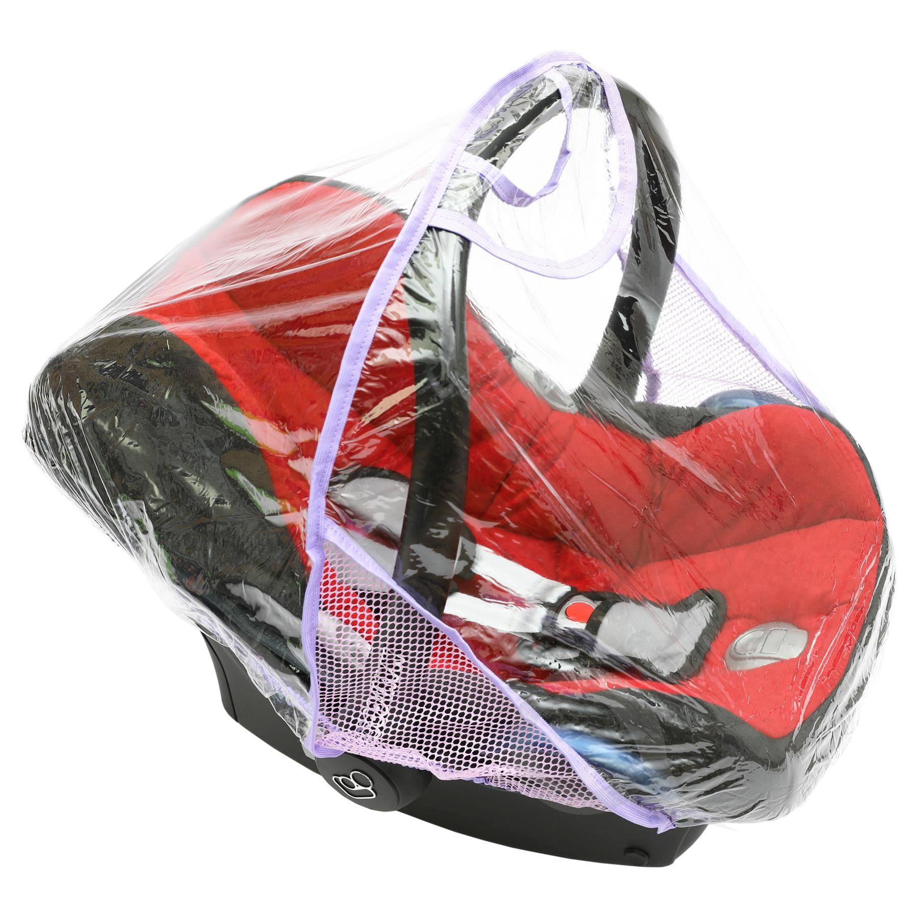 Baby Car Seat Clear Plastic Rain Canopy Shield Toddler Cot Cover Rain Protector - Picture 10 of 15