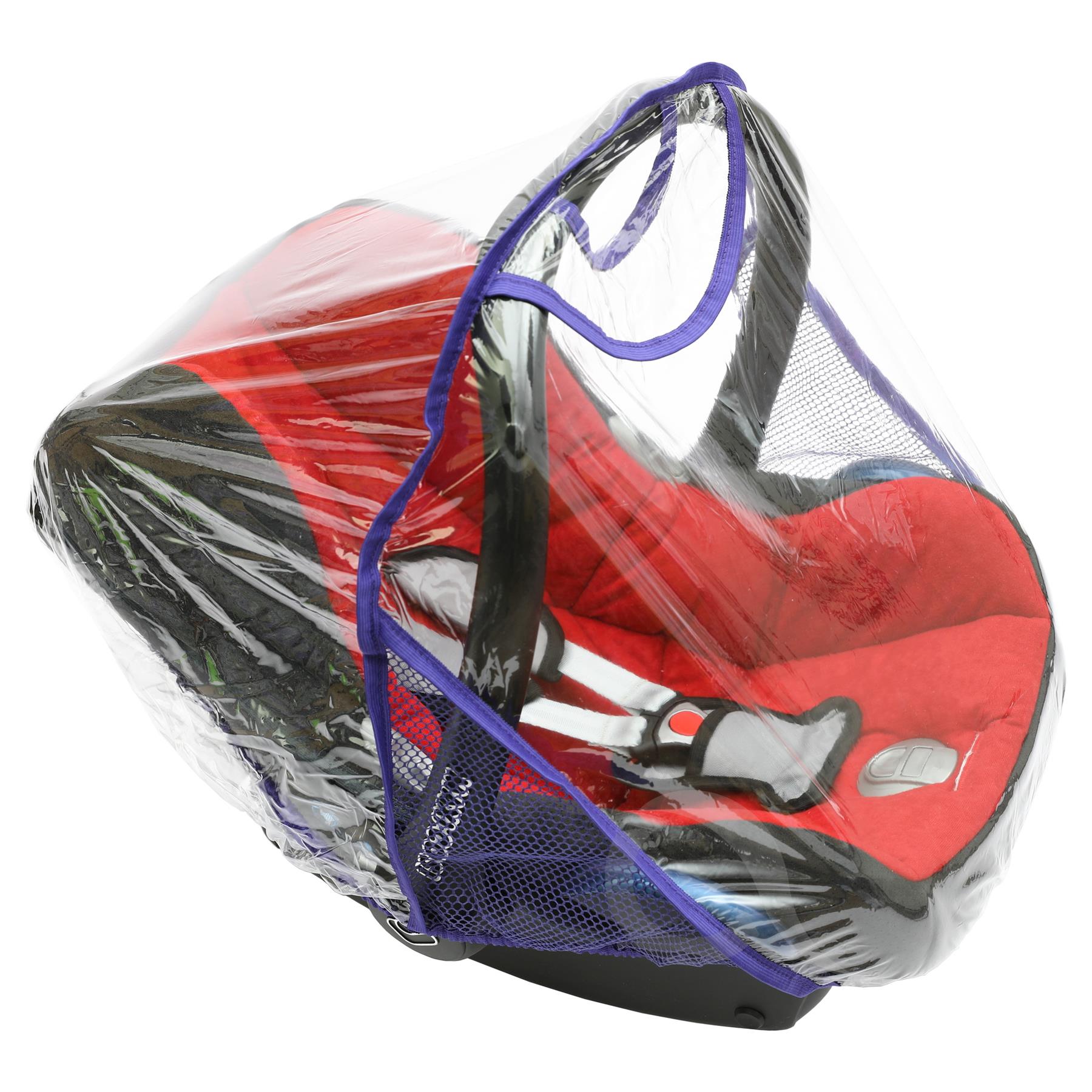 Baby Car Seat Clear Plastic Rain Canopy Shield Toddler Cot Cover Rain Protector - Picture 12 of 15