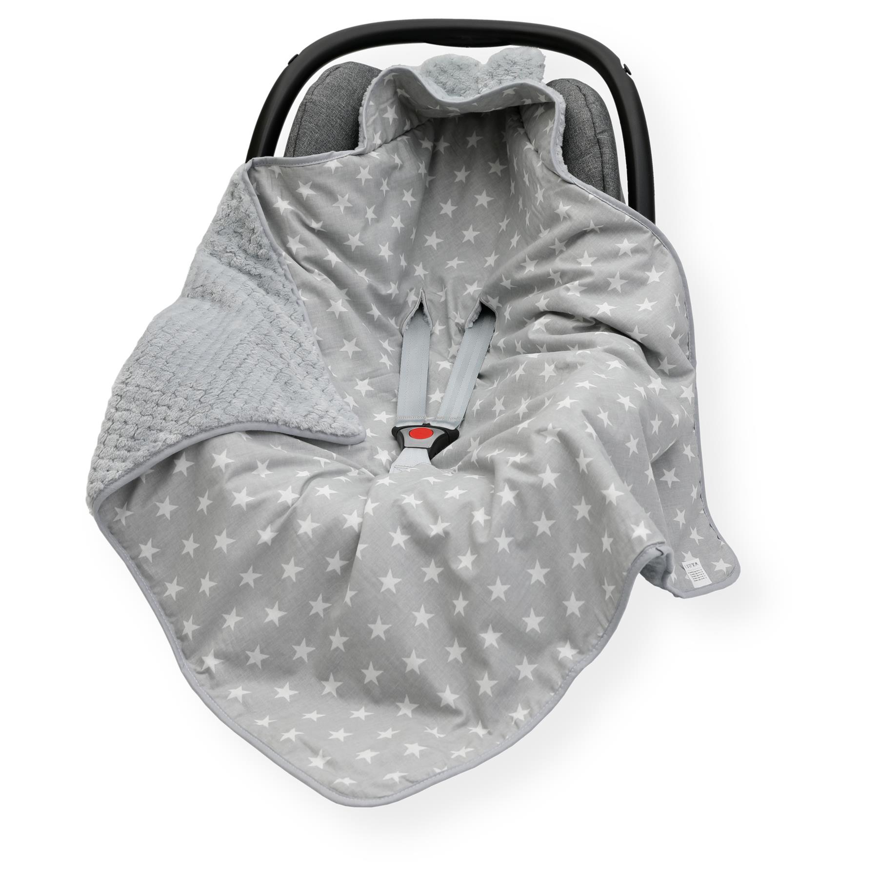 Coperta SEGGIOLINO AUTO inserto bambino comode dita dei piedi manicotto cotone e cialda visone - Foto 21 di 76