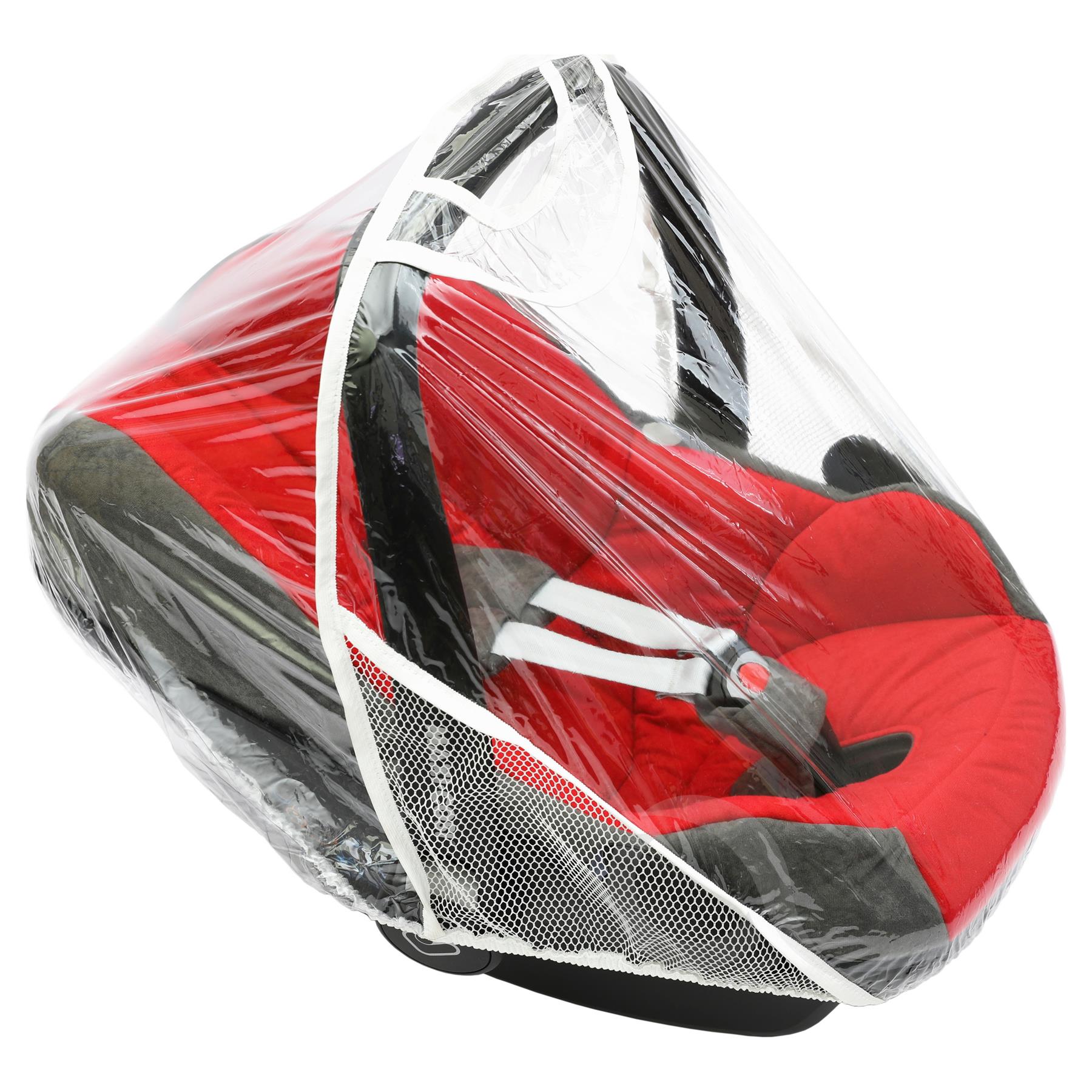 Baby Car Seat Clear Plastic Rain Canopy Shield Toddler Cot Cover Rain Protector - Picture 14 of 15