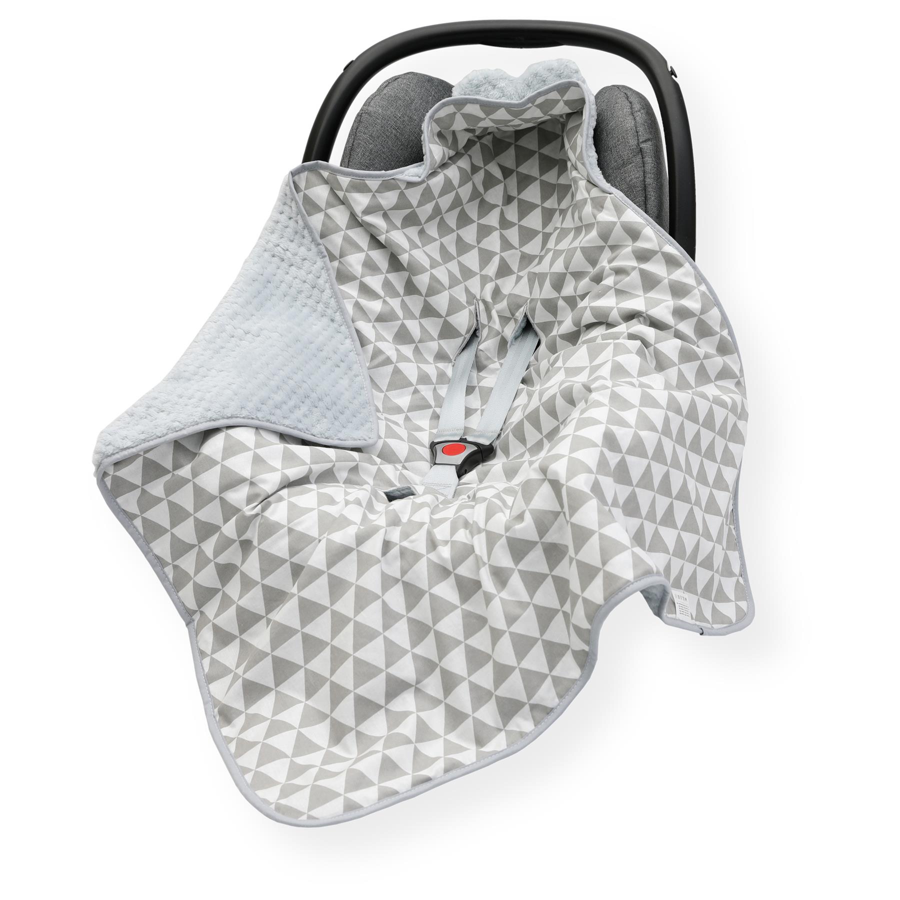 Coperta SEGGIOLINO AUTO inserto bambino comode dita dei piedi manicotto cotone e cialda visone - Foto 3 di 76