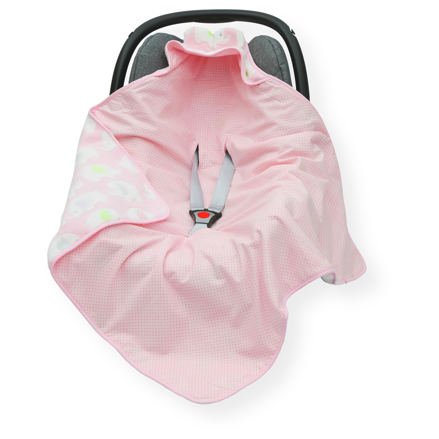 Coperta SEGGIOLINO AUTO inserto bambino comode dita dei piedi manicotto cotone e cialda visone - Foto 15 di 76