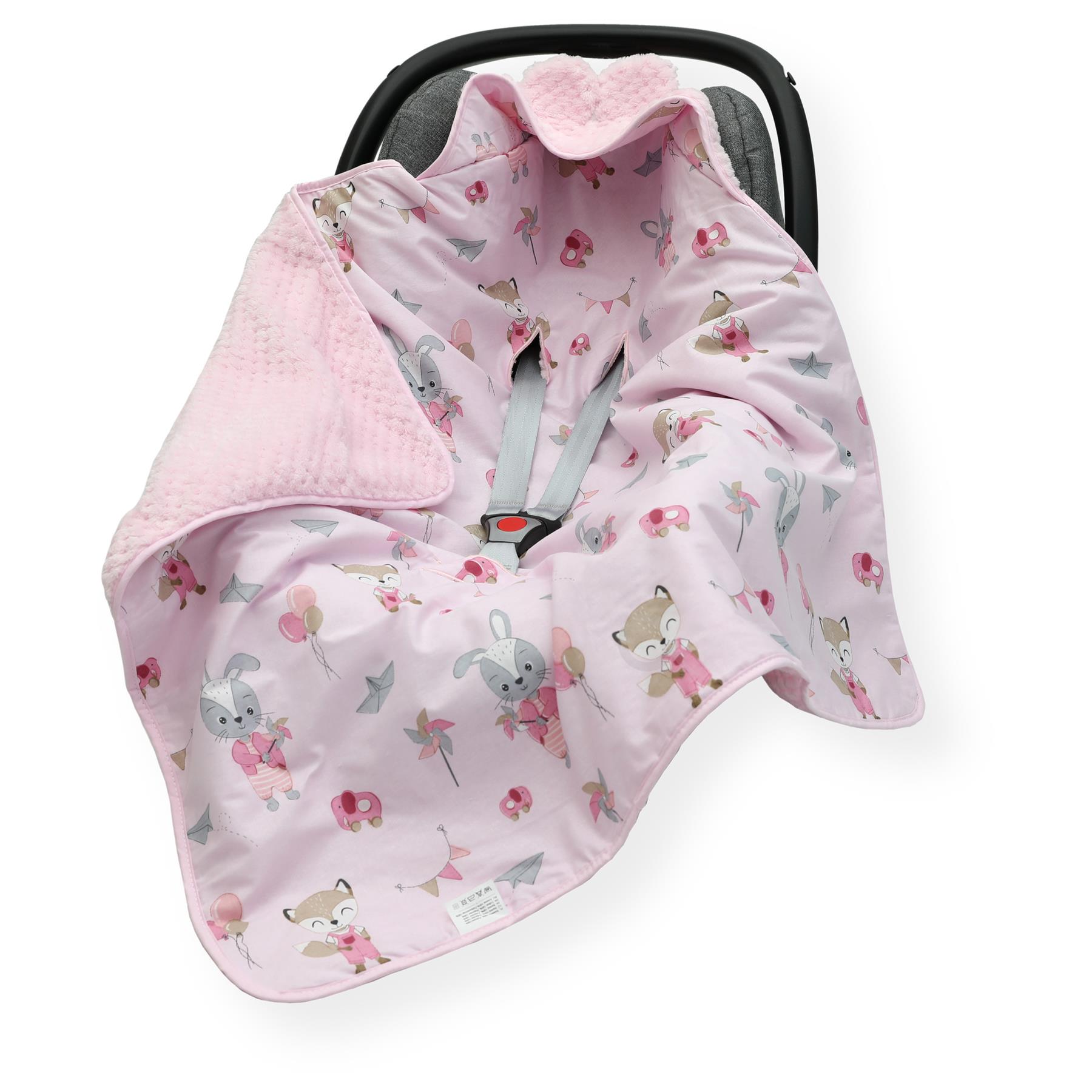 Coperta SEGGIOLINO AUTO inserto bambino comode dita dei piedi manicotto cotone e cialda visone - Foto 57 di 76