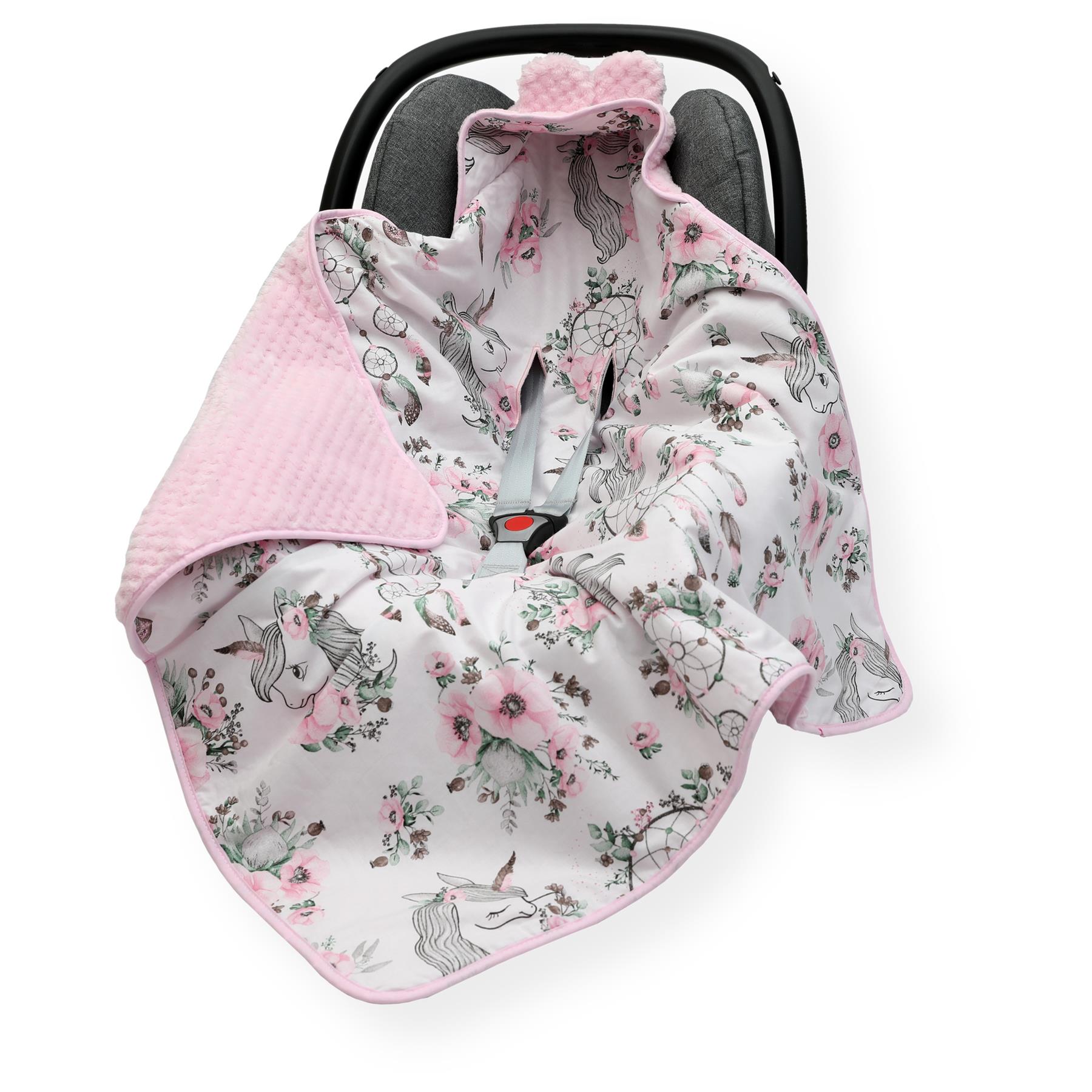 Coperta SEGGIOLINO AUTO inserto bambino comode dita dei piedi manicotto cotone e cialda visone - Foto 60 di 76