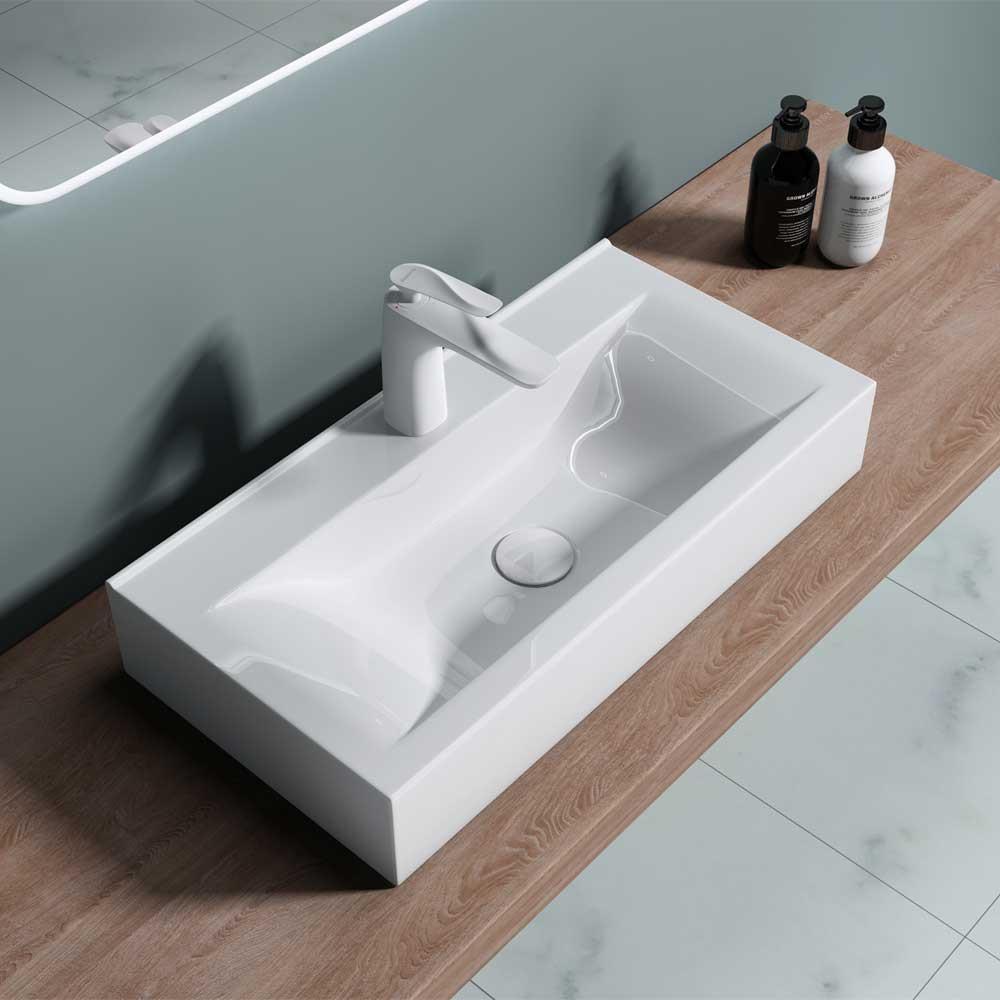 Bathroom Wash Basin Vanity Ceramic Stone Counter Top Wall Hung Full Range Sinks - Picture 6 of 44