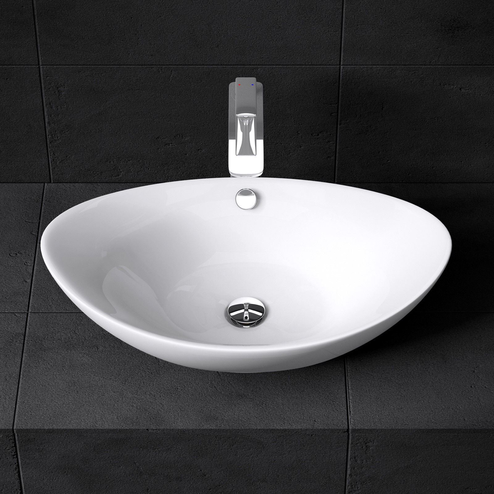 Bathroom Wash Basin Vanity Ceramic Stone Counter Top Wall Hung Full Range Sinks - Picture 21 of 44