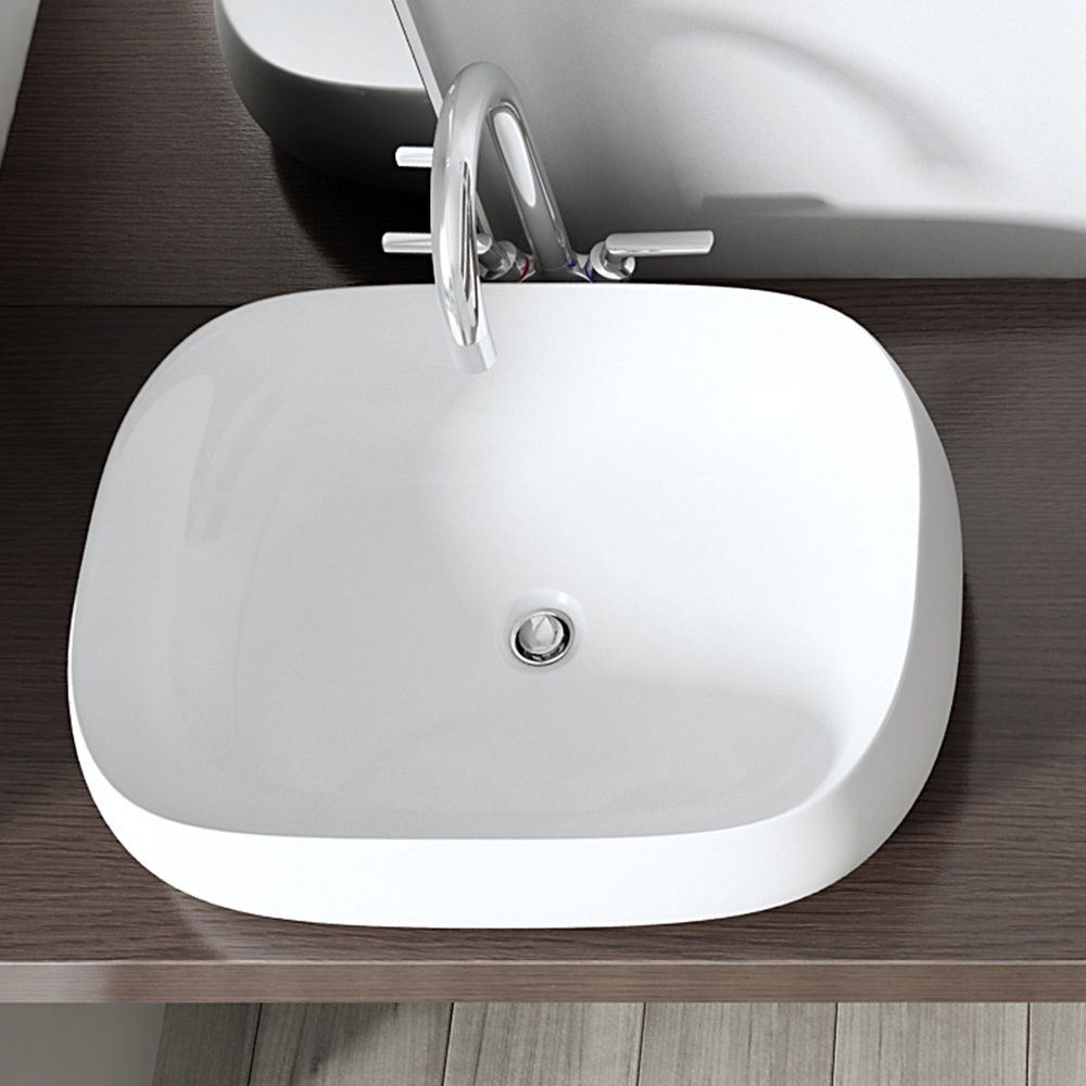 Bathroom Wash Basin Vanity Ceramic Stone Counter Top Wall Hung Full Range Sinks - Picture 35 of 44