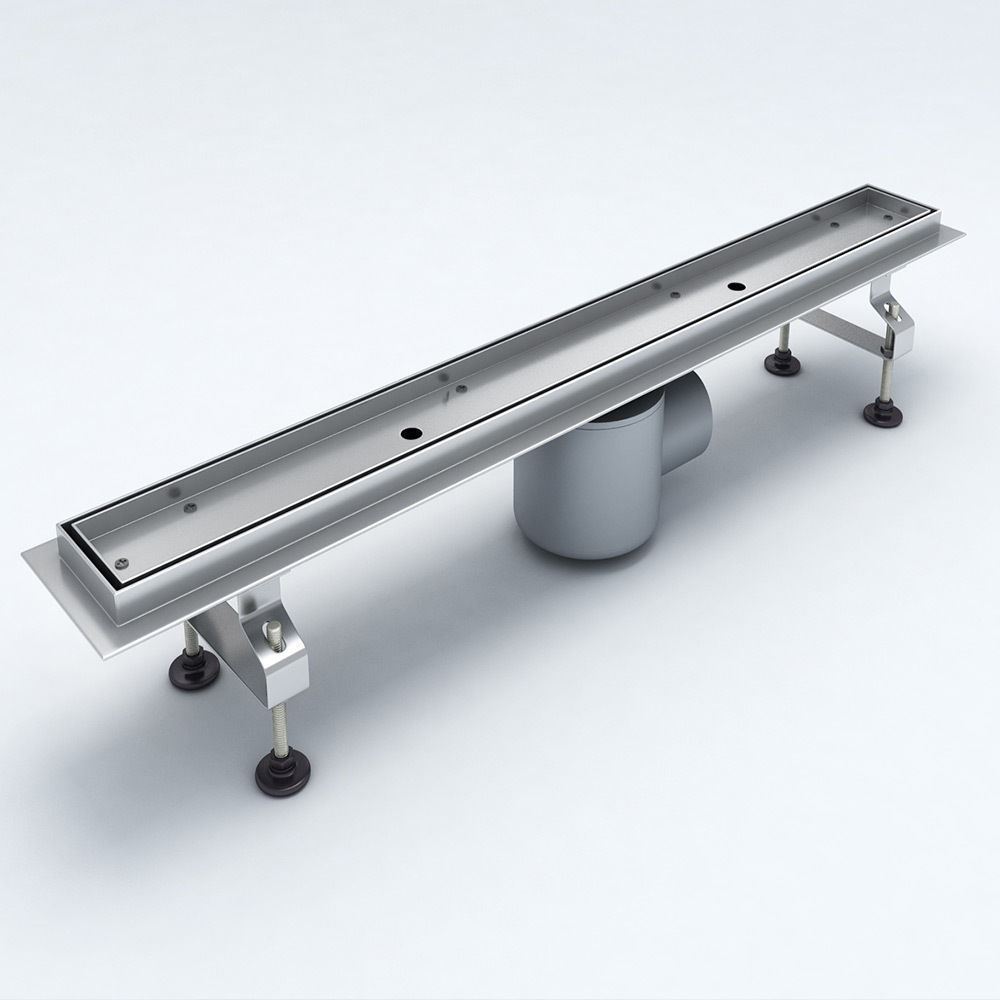 Stainless Steel Floor Linear WalkIn Shower Drain Wetroom Bathroom