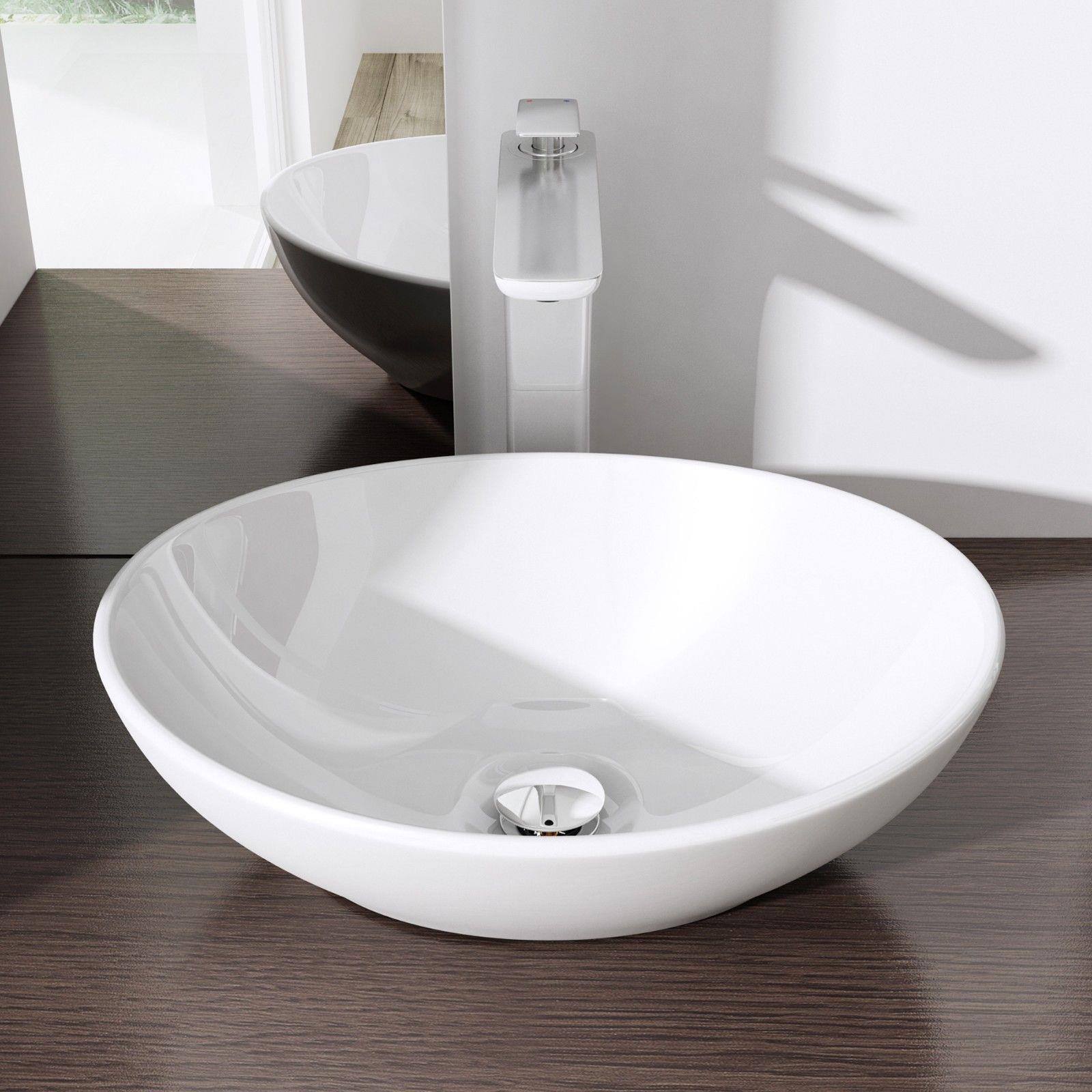 Bathroom Wash Basin Vanity Ceramic Stone Counter Top Wall Hung Full Range Sinks - Picture 11 of 44