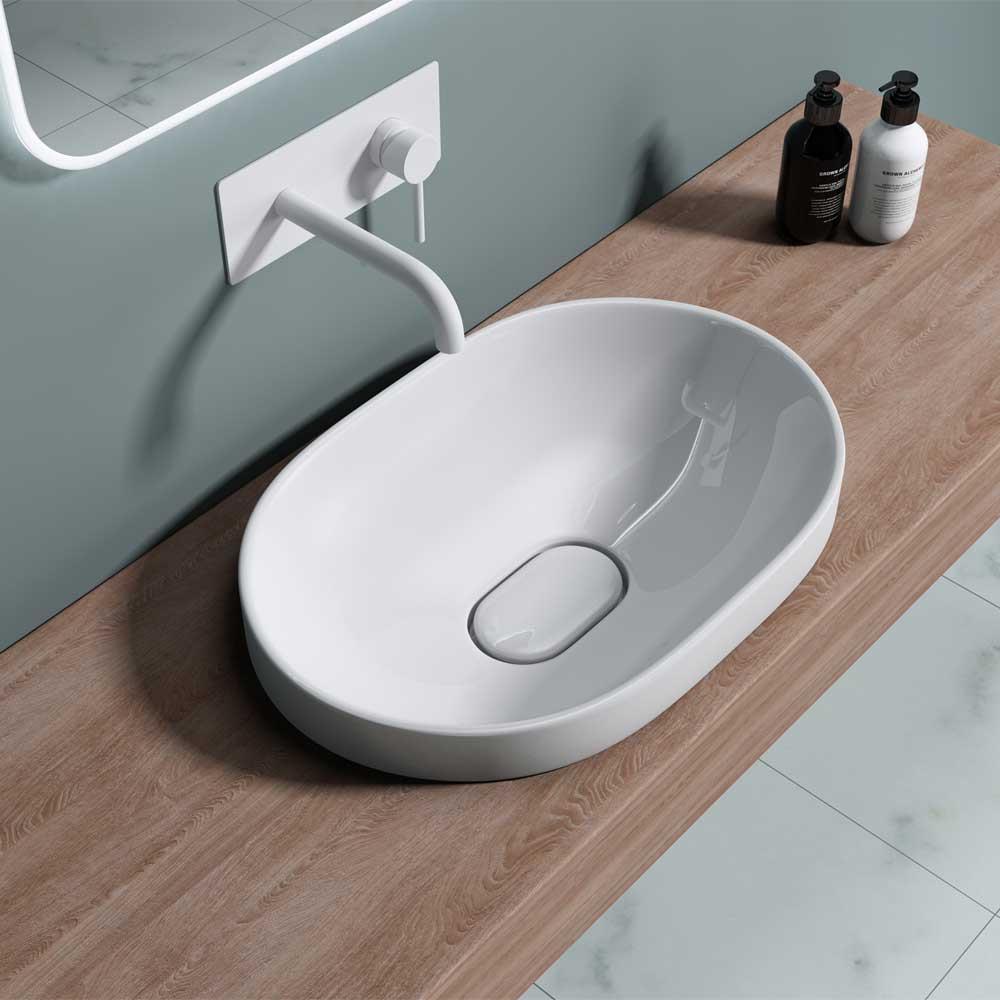 Bathroom Wash Basin Vanity Ceramic Stone Counter Top Wall Hung Full Range Sinks - Picture 30 of 44