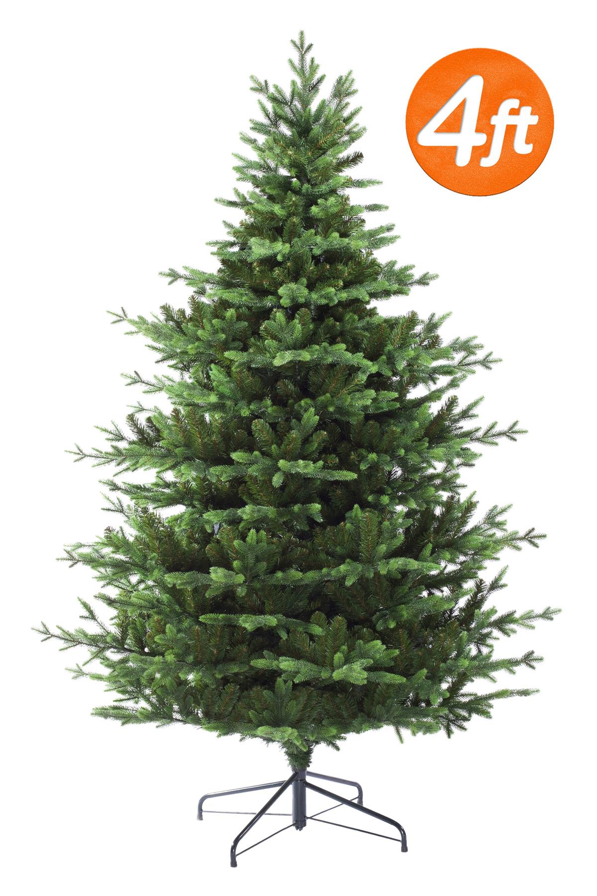 Evexmas Hagen Realistic Christmas Tree 5ft 6ft 7ft 8ft Pe Pvc Tip Metal Stand Ebay