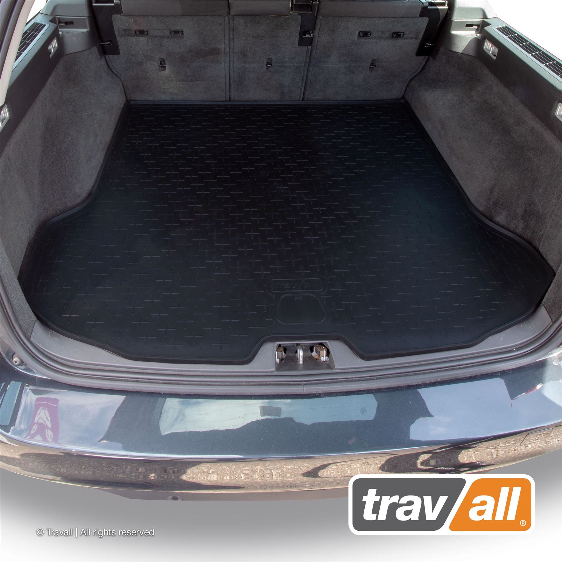 MANUAL Universal Heavy Duty Rubber Mats Universal Heavy Duty Rubber Boot Trunk Liner Mat Non Slip 2008 ON VOLVO V70 ESTATE