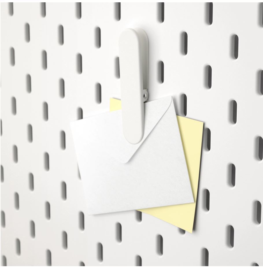 IKEA SKADIS Pegboard, wall organiser & storage, clips, hooks