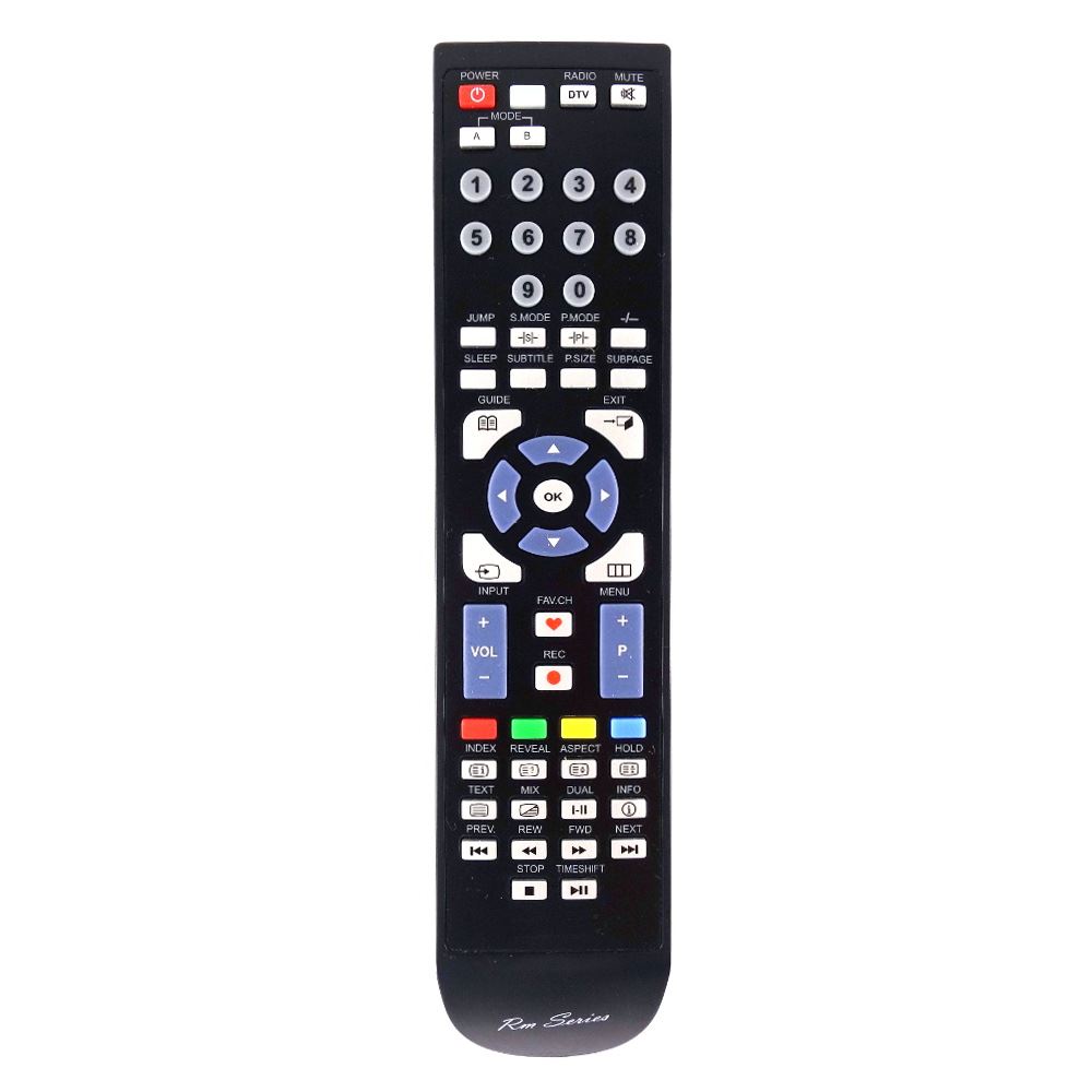 *NEW* RMSeries Replacement TV Remote Control for Bush BLED24FHDL8DVD