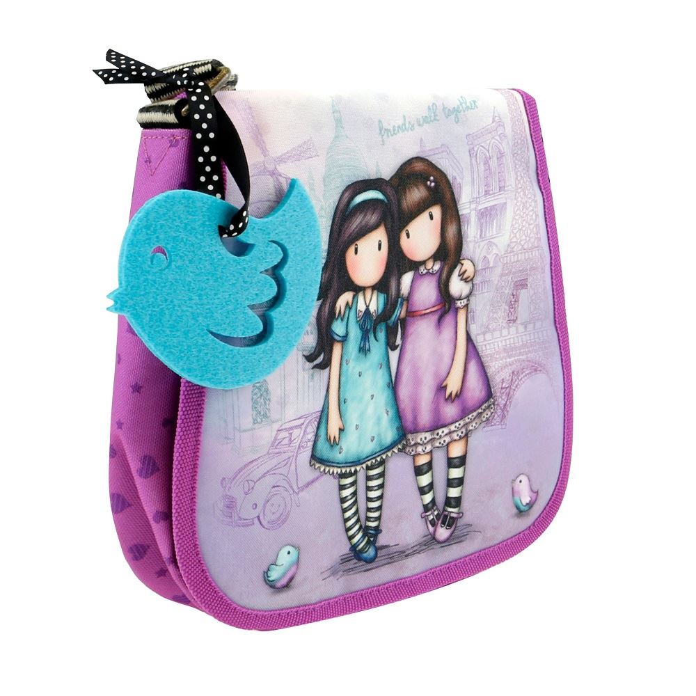 Santoro Gorjuss Cityscape Small Flap Shoulder Bag Friends