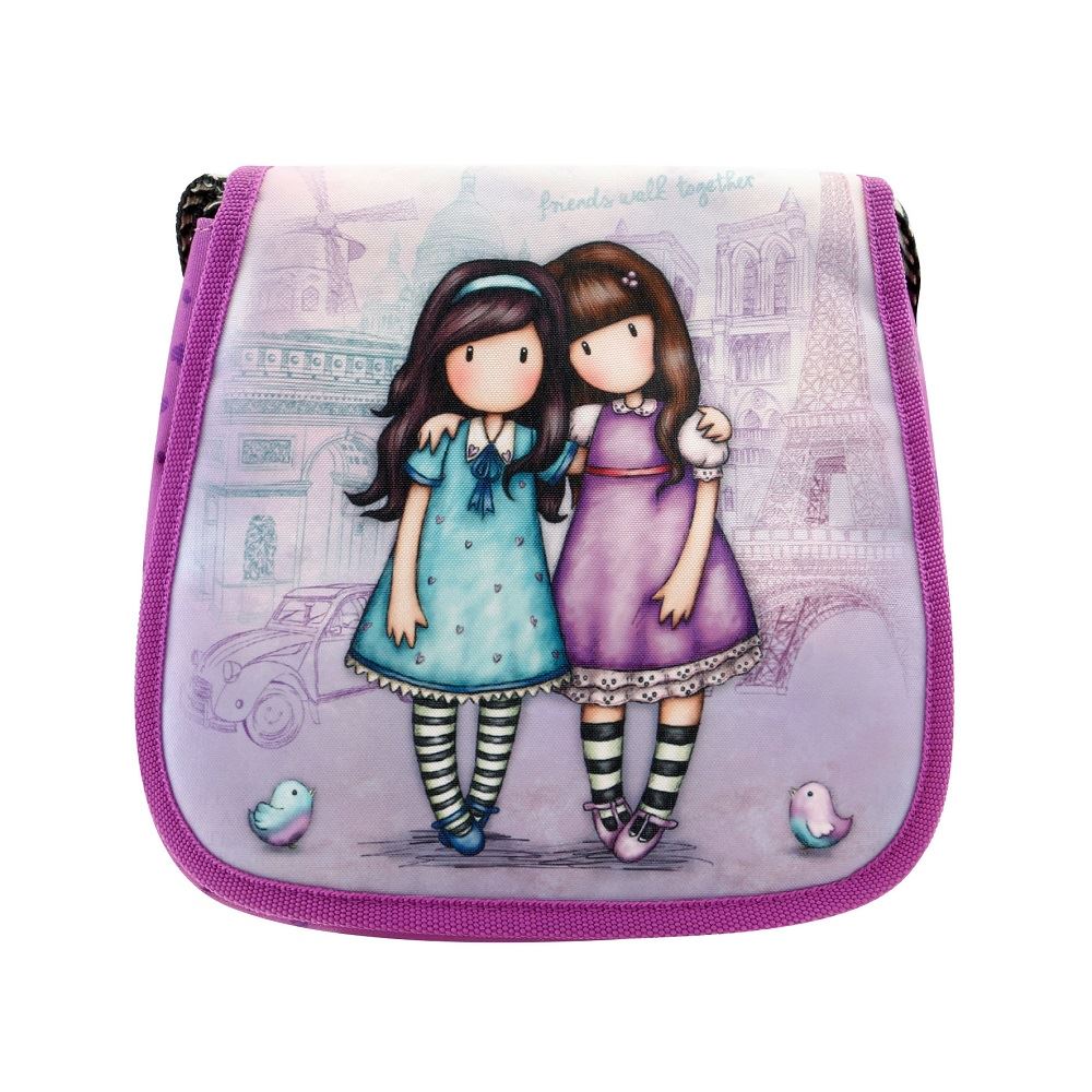 Santoro Gorjuss Cityscape Small Flap Shoulder Bag Friends