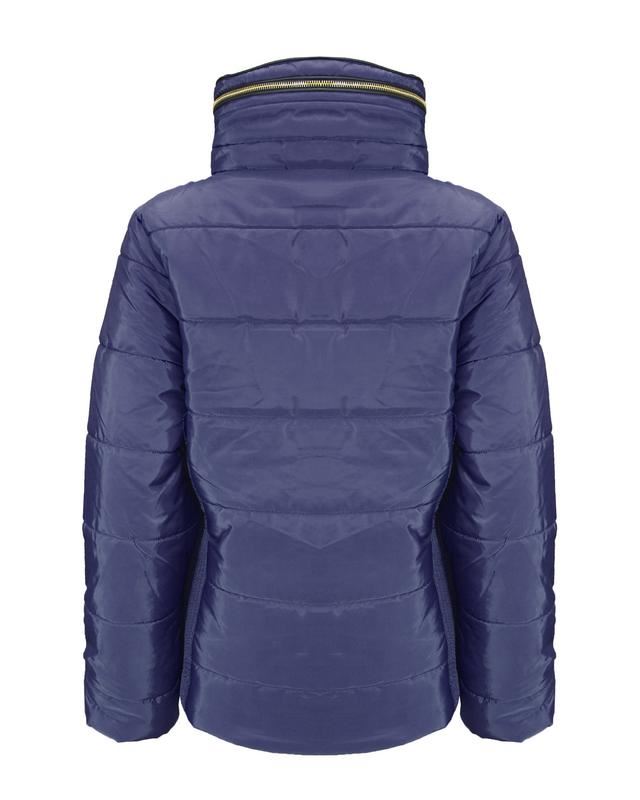 New Ladies Women Long Sleeves Zipped pocket Quilted Padded Bubble Jacket Coat - Picture 7 of 11