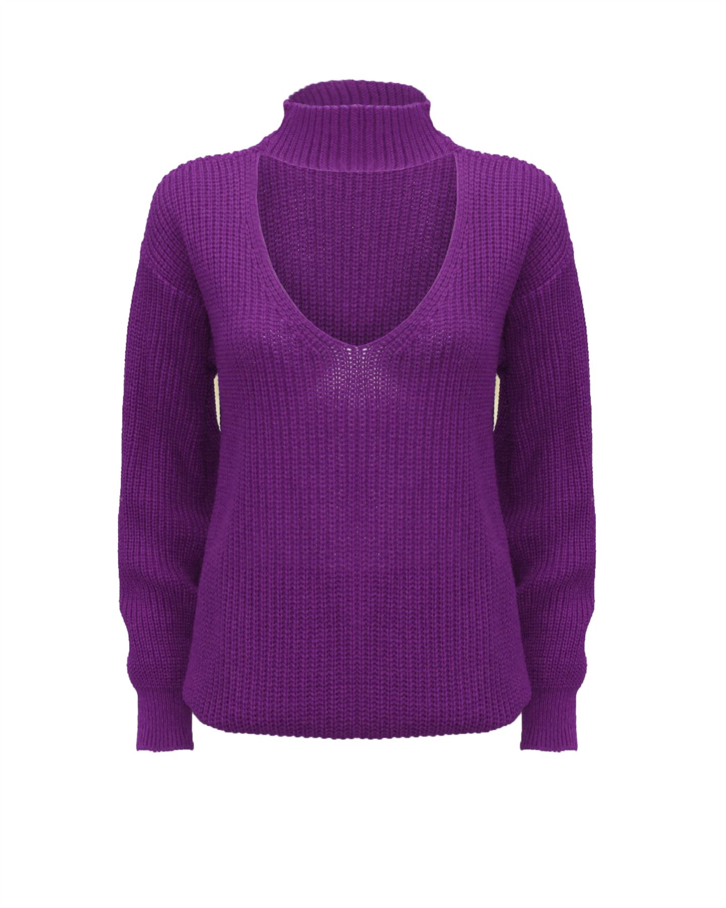 Maglione maglione donna maglia manica lunga girocollo ampio nuovo 8-18 - Foto 28 di 33