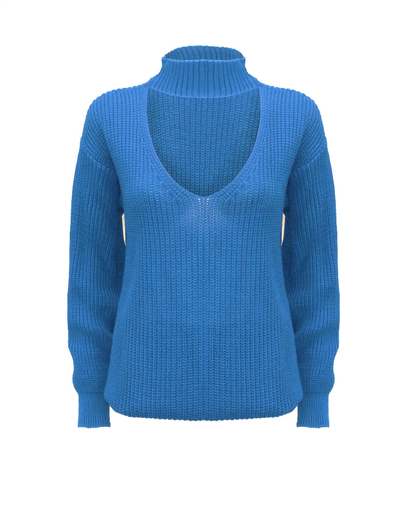 Maglione maglione donna maglia manica lunga girocollo ampio nuovo 8-18 - Foto 13 di 33