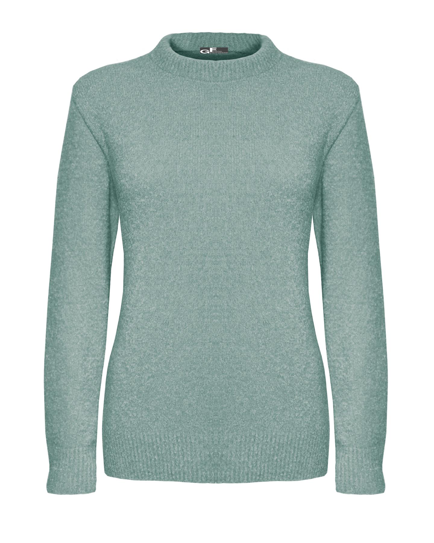 New Ladies Women Knitted Stretchable Crew Neck Soft Jumper Sweater Pullover Top - Picture 13 of 18