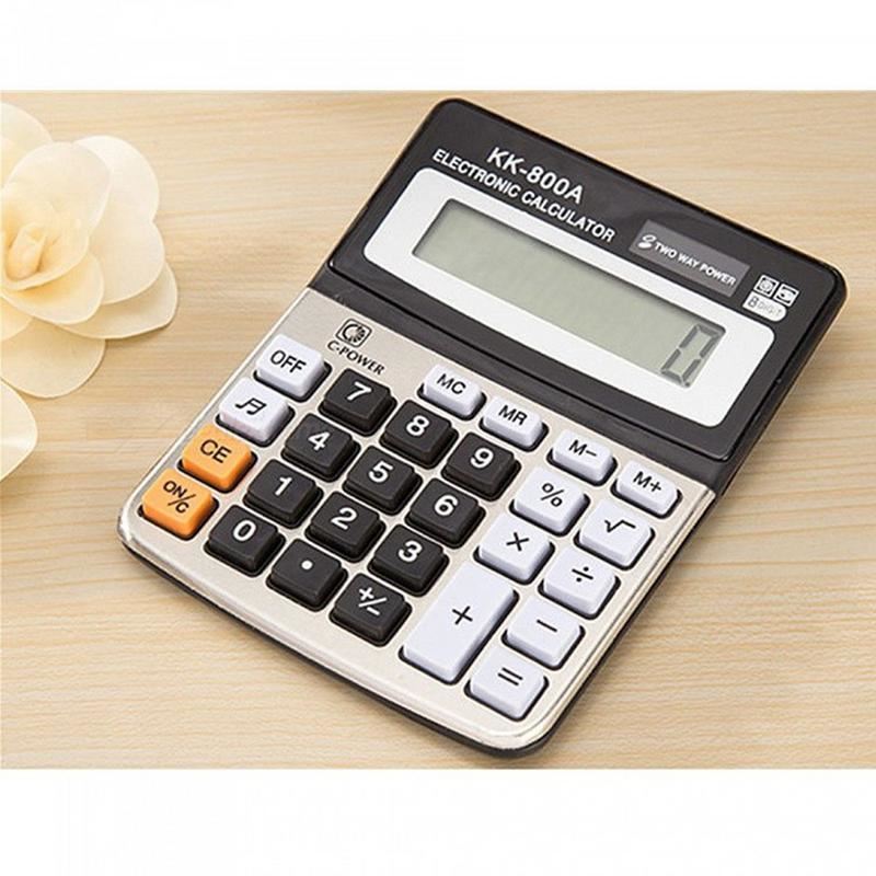 New Two Way Power 8 Digit Desktop Electronic Calculator KK800A Busine