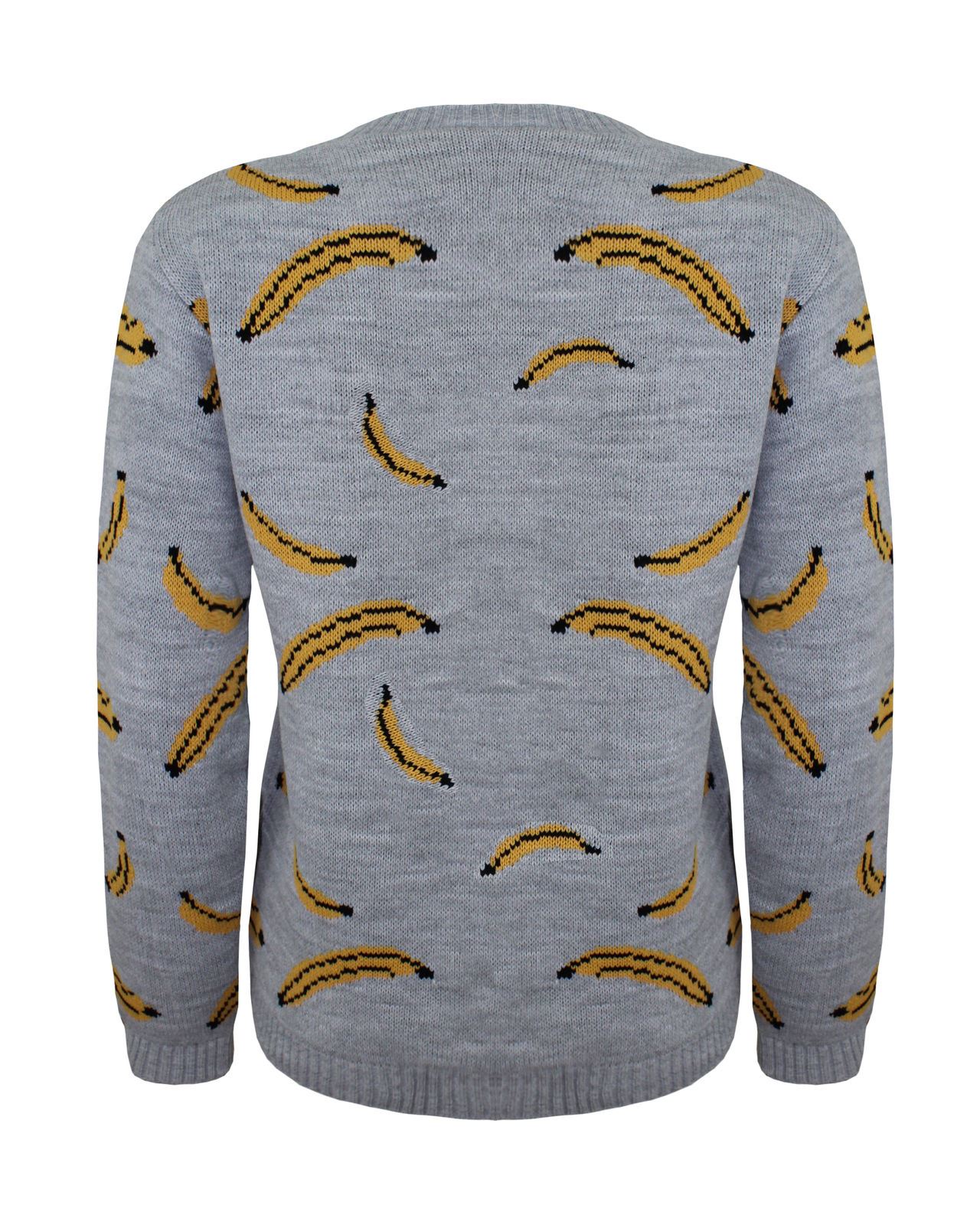 KIDS GIRLS BOY KNITTED BANANA MINION BOOM CHRISTMAS XMAS NOVELTY JUMPER TOP 2-14 - Picture 3 of 8