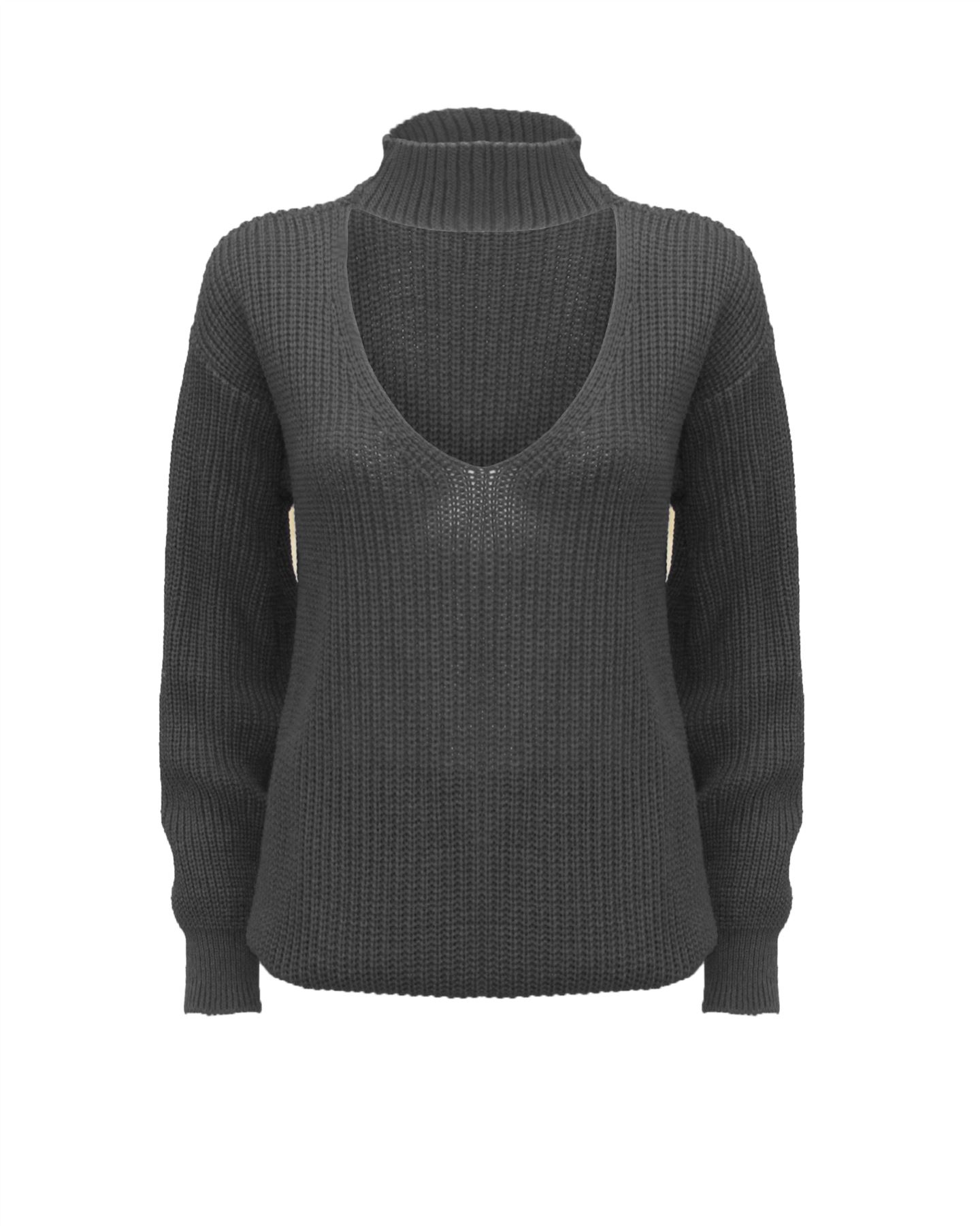 Maglione maglione donna maglia manica lunga girocollo ampio nuovo 8-18 - Foto 17 di 33