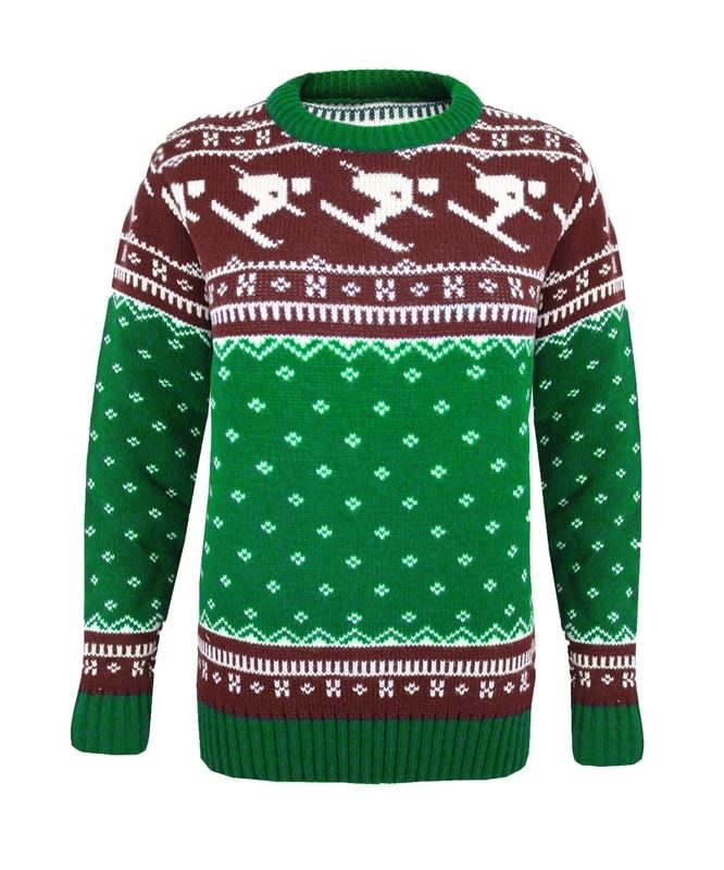 Mens Knitted Long Sleeves Jumper Fairisle Skiing Pocketed Top Pullover Sweater - Picture 4 of 10