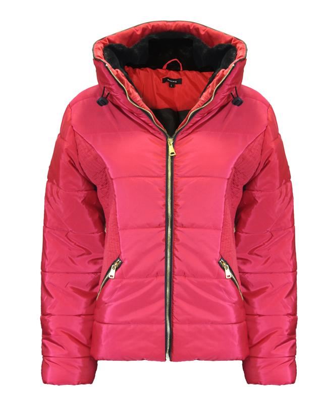 New Ladies Women Long Sleeves Zipped pocket Quilted Padded Bubble Jacket Coat - Picture 10 of 11