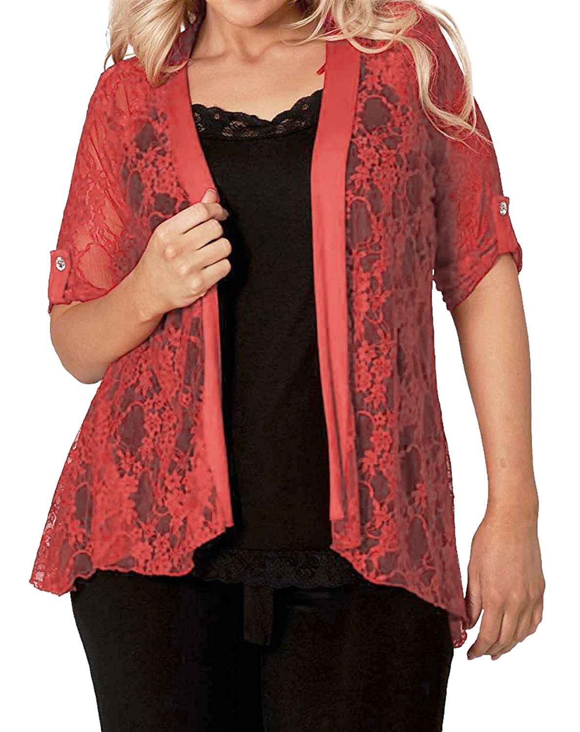 plus size floral cardigans