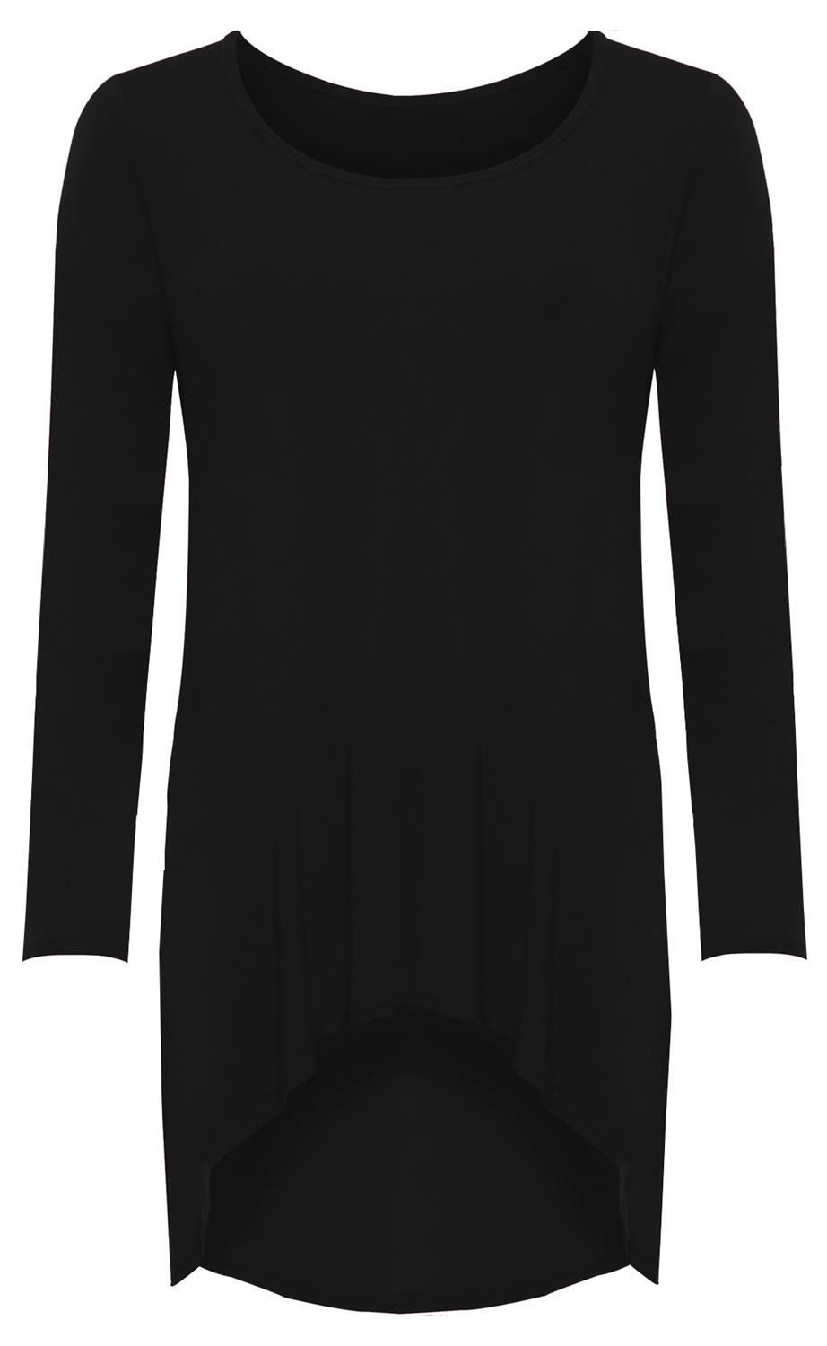 plus size plain black t shirt
