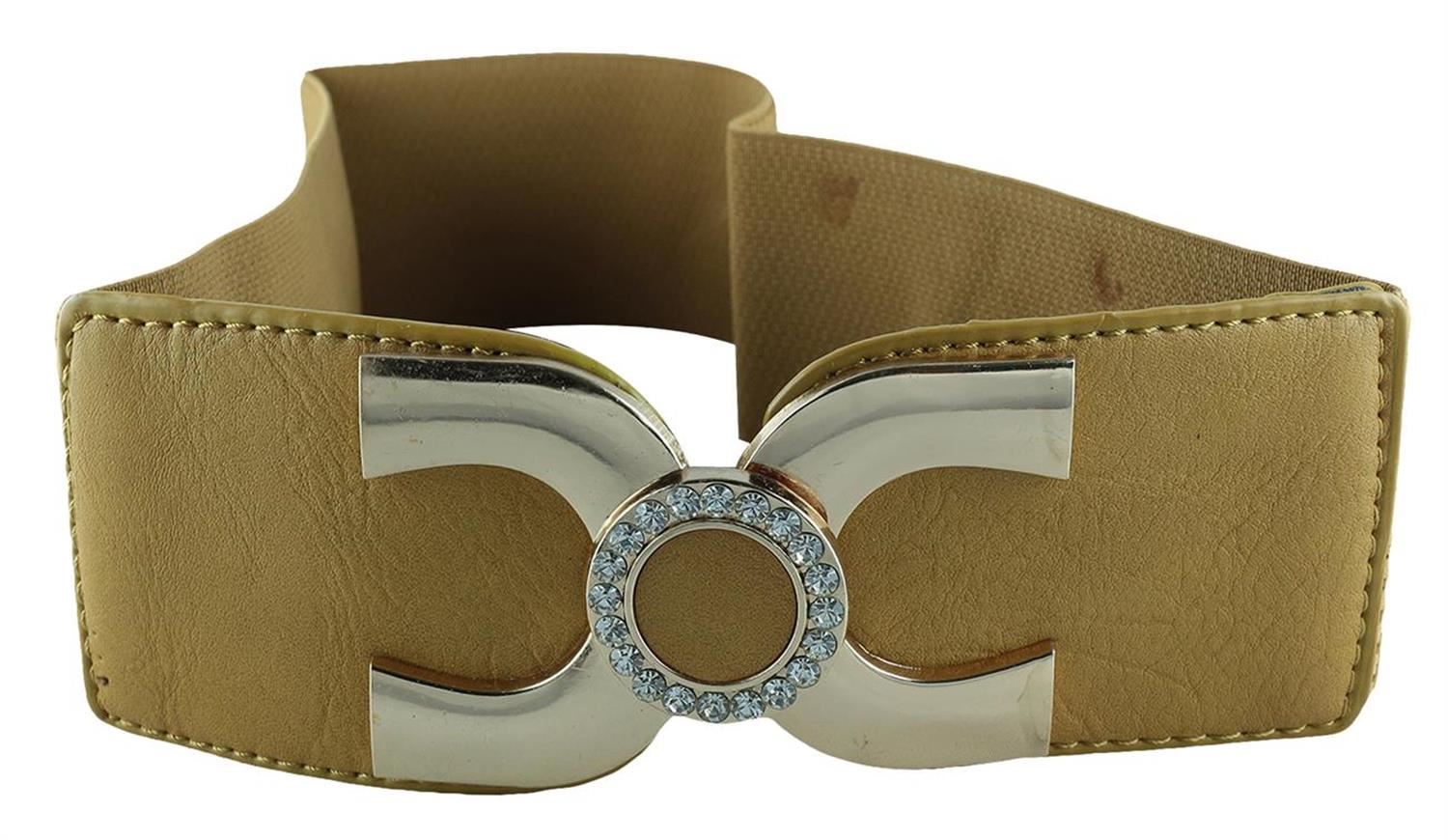 Tan elasticated waist belt Clearance