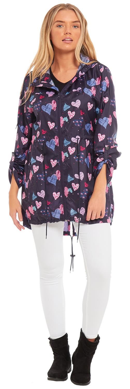 Foxfire Little Girls Purple Floral Butterfly Print Hooded Raincoat 2T-6 Foxfire Little Girls Purple Floral Butterfly Print Hooded Raincoat 2T-6
