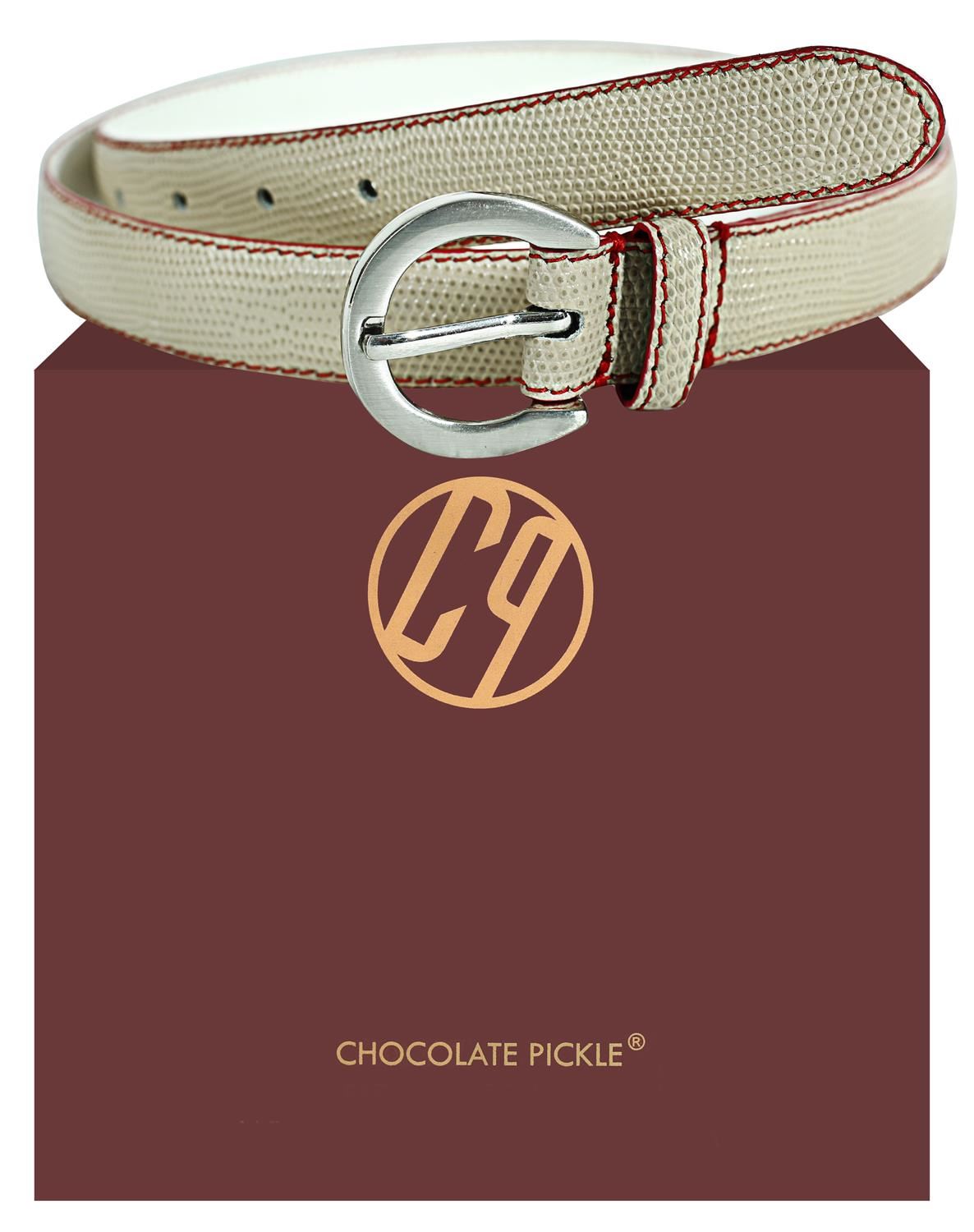 Amazon Ladies White Leather Belts