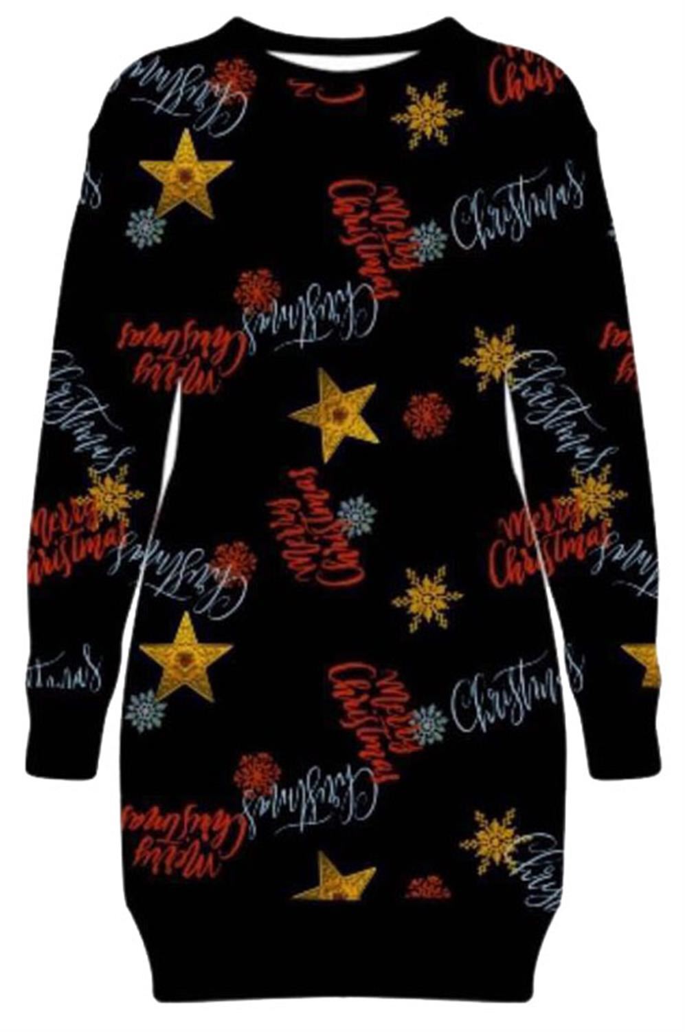 New Ladies Baby Reindeer Snowflakes Christmas Thermal Fleece Sweatshirt Jumpers